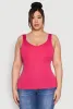 Plus Size Seamless Shelf Bra Tank Top sold by Rainbow