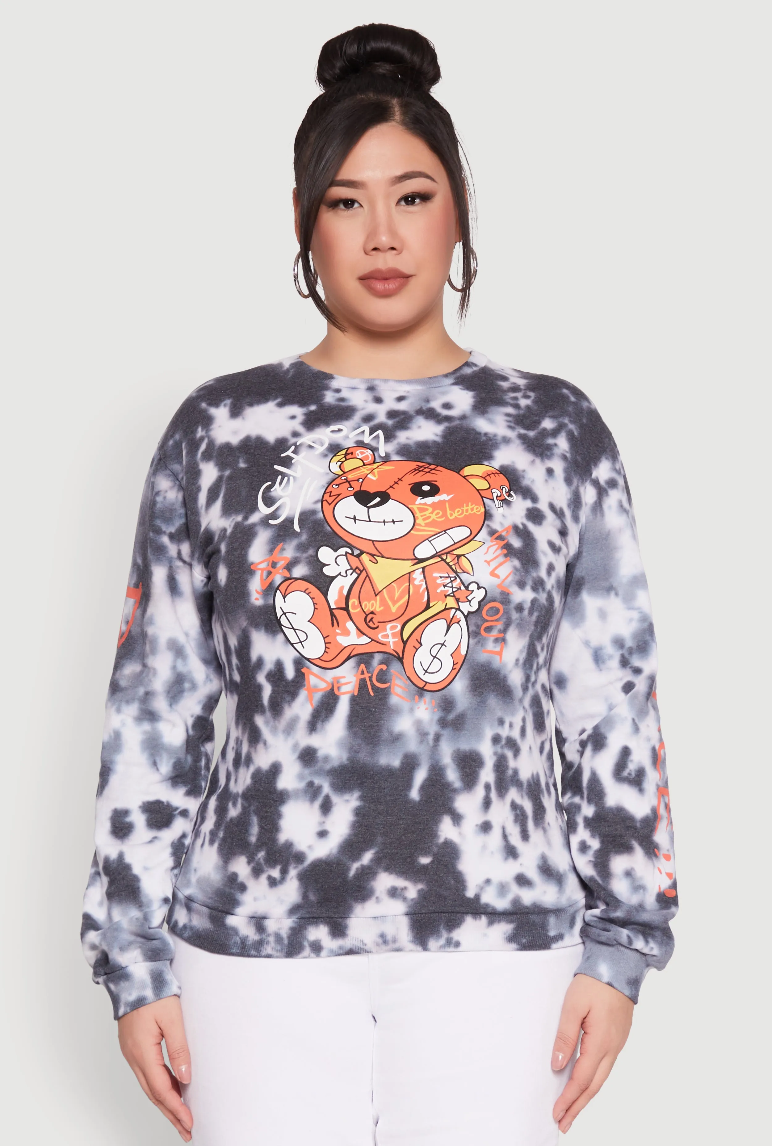 Plus Size Bear Graphic Sweatshirt sold by Rainbow product image thumbnail 2
