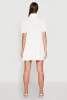 Crepe Knit Button Front Tiered Dress sold by Rainbow