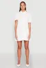 Crepe Knit Button Front Tiered Dress sold by Rainbow