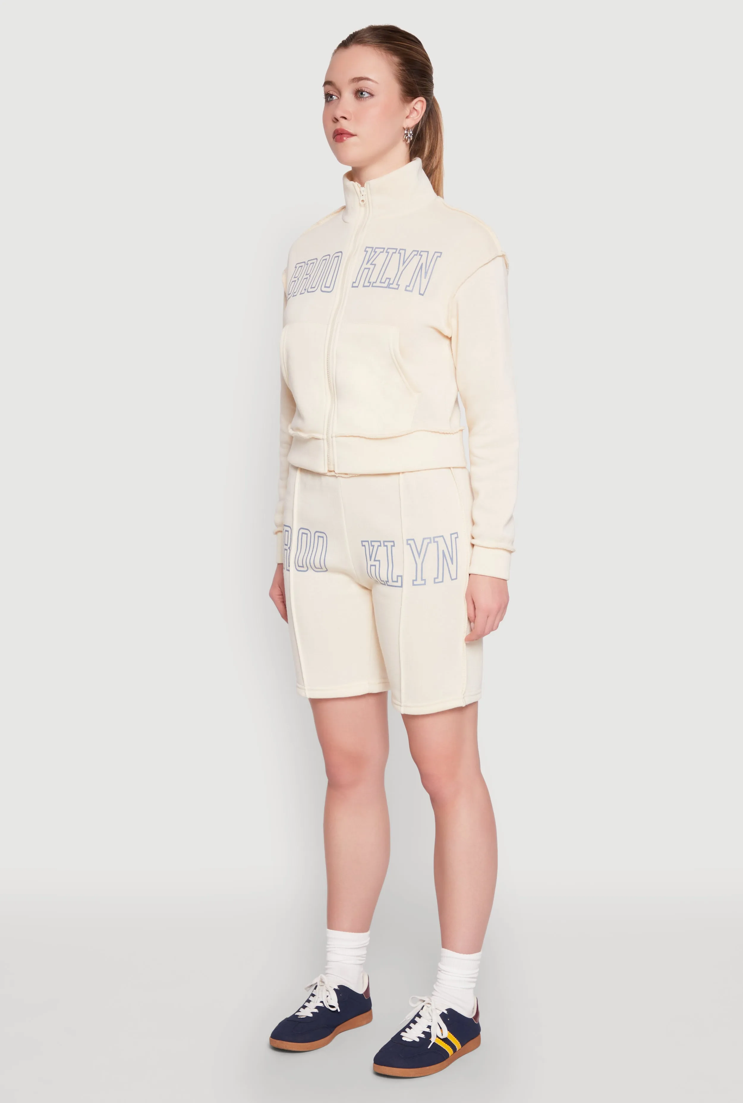 Brooklyn Zip Front Mock Neck Sweatshirt sold by Rainbow product image thumbnail 5