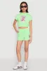 French Terry Bear Graphic Cropped Hoodie sold by Rainbow