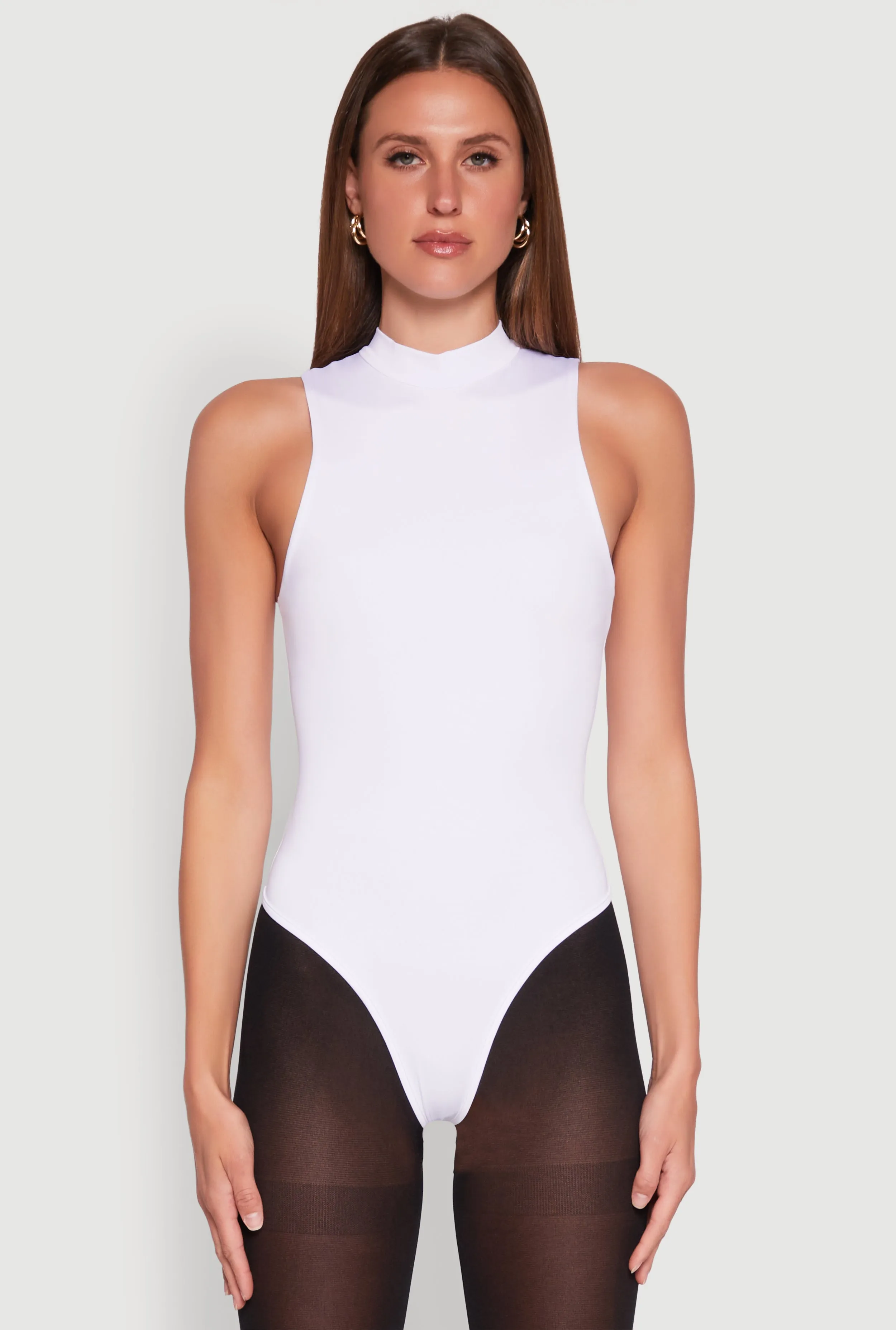 Daisy Mock Neck Tank Bodysuit sold by Rainbow product image thumbnail 2