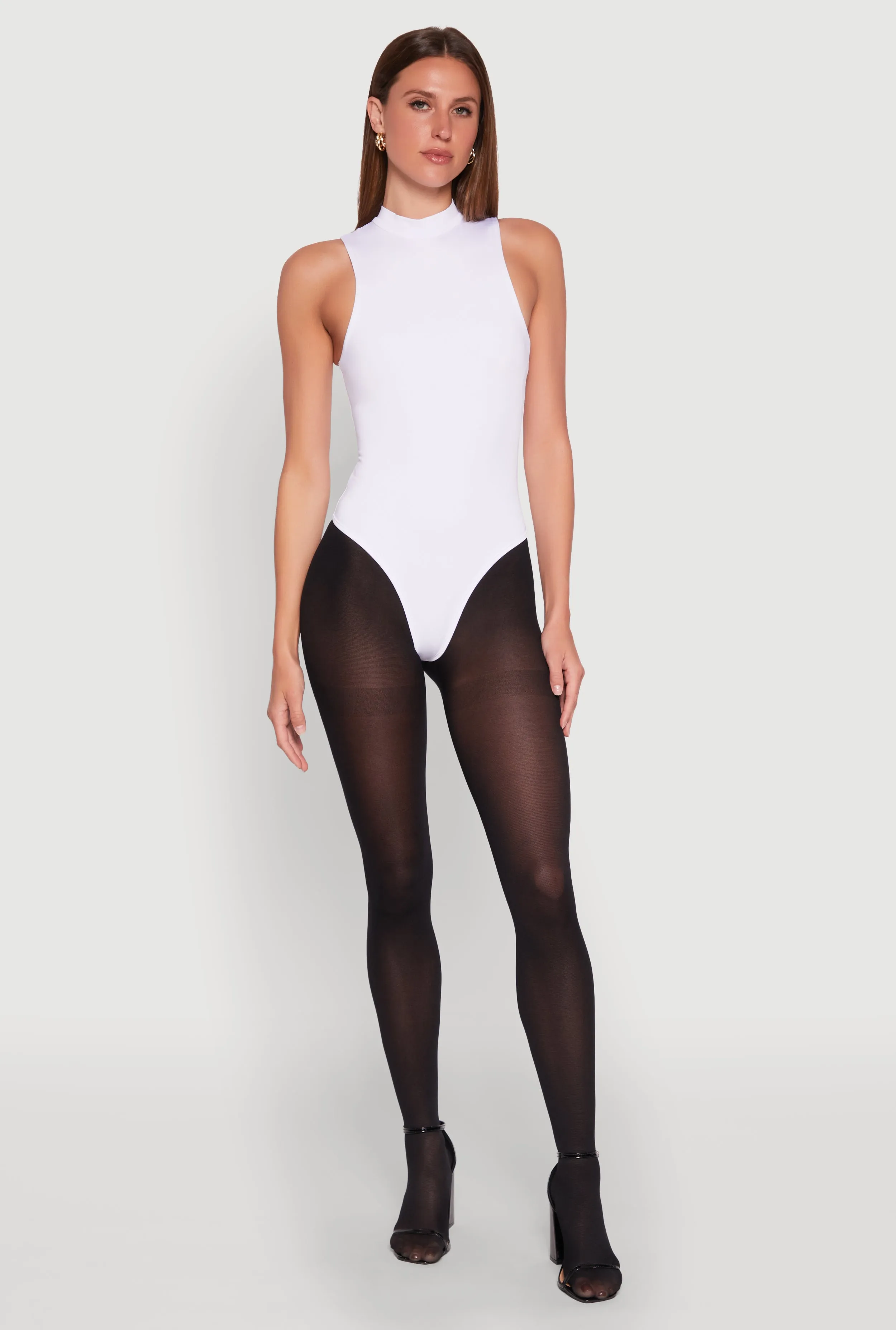 Daisy Mock Neck Tank Bodysuit sold by Rainbow product image thumbnail 3