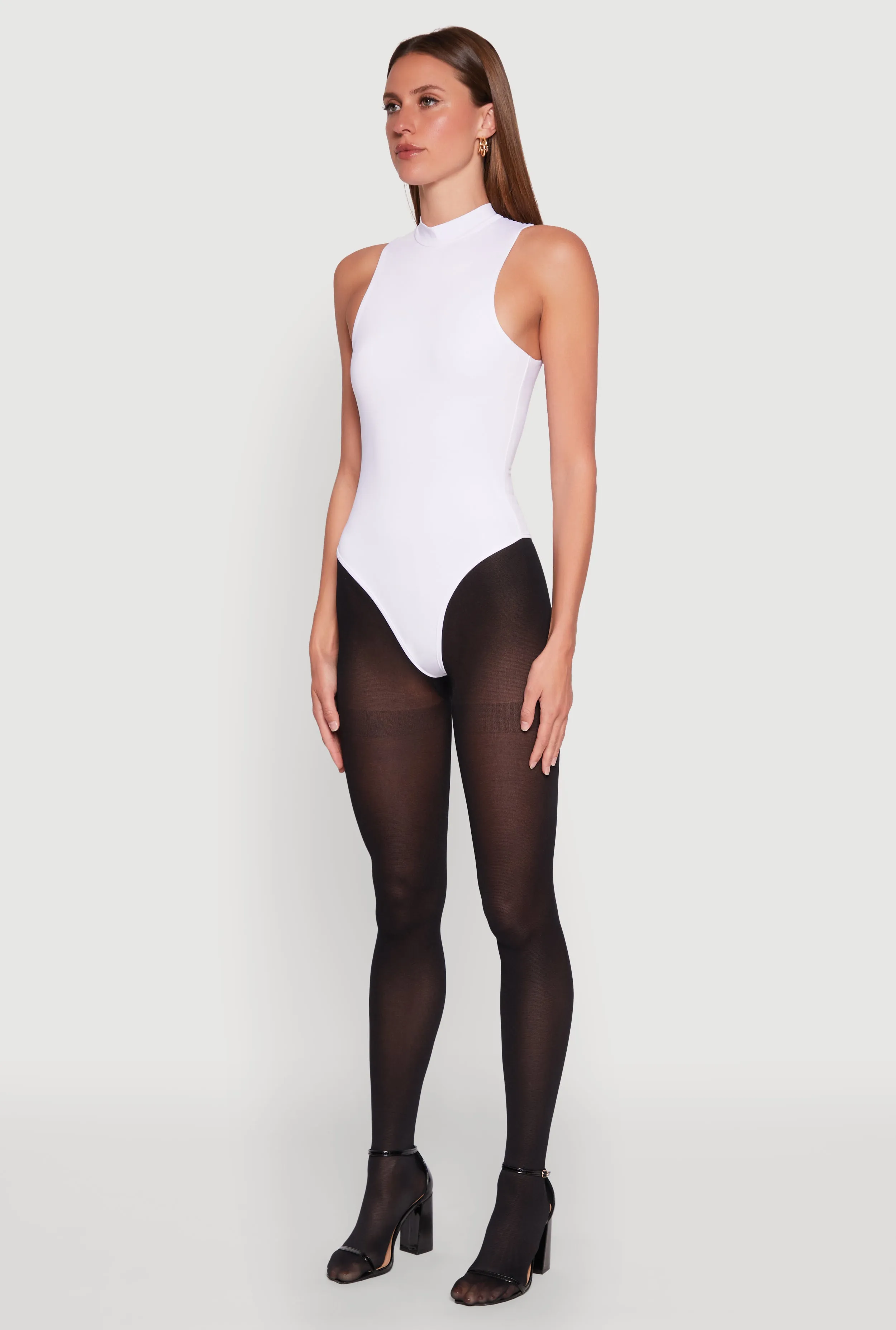 Daisy Mock Neck Tank Bodysuit sold by Rainbow product image thumbnail 5