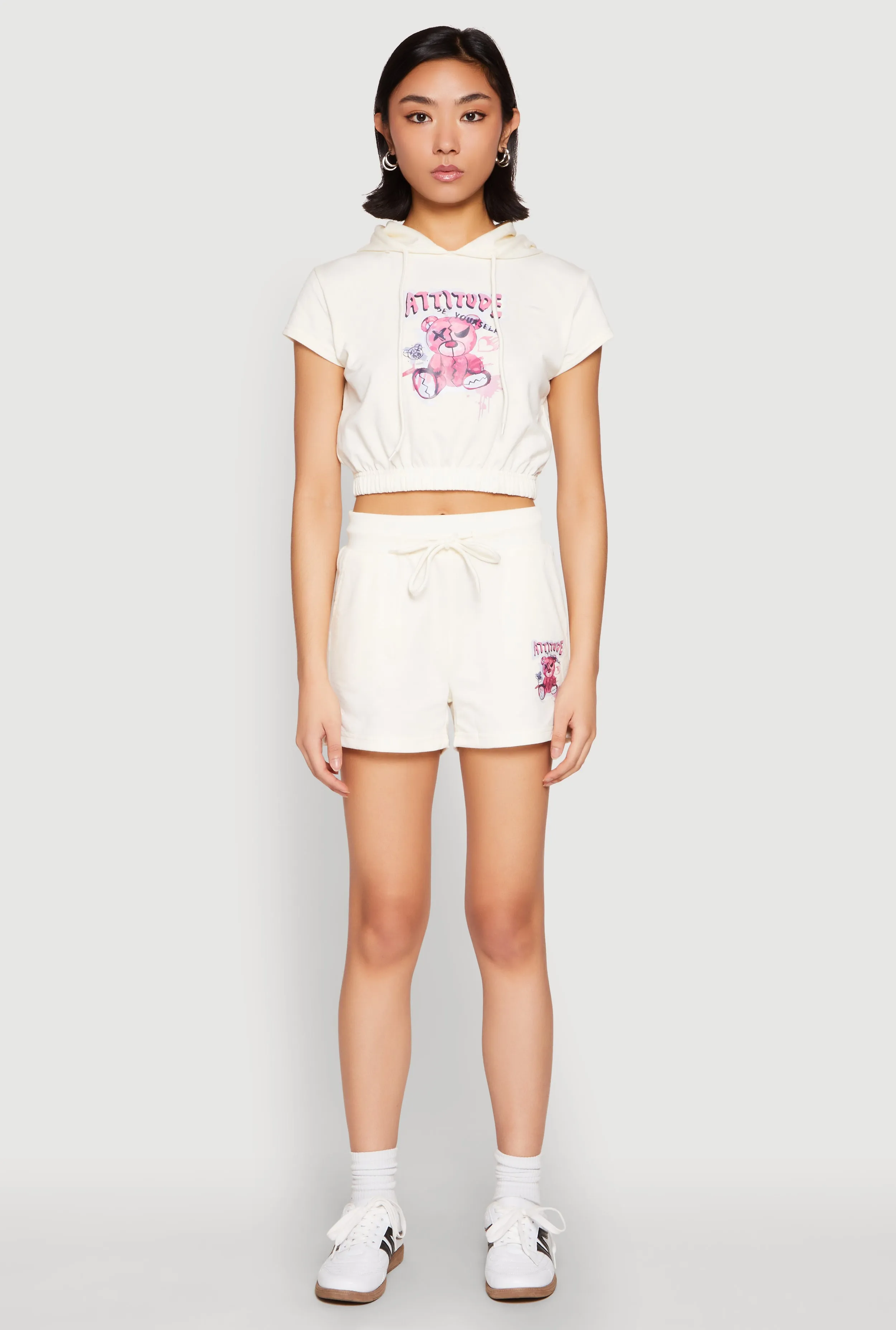 French Terry Bear Graphic Shorts sold by Rainbow product image thumbnail 2