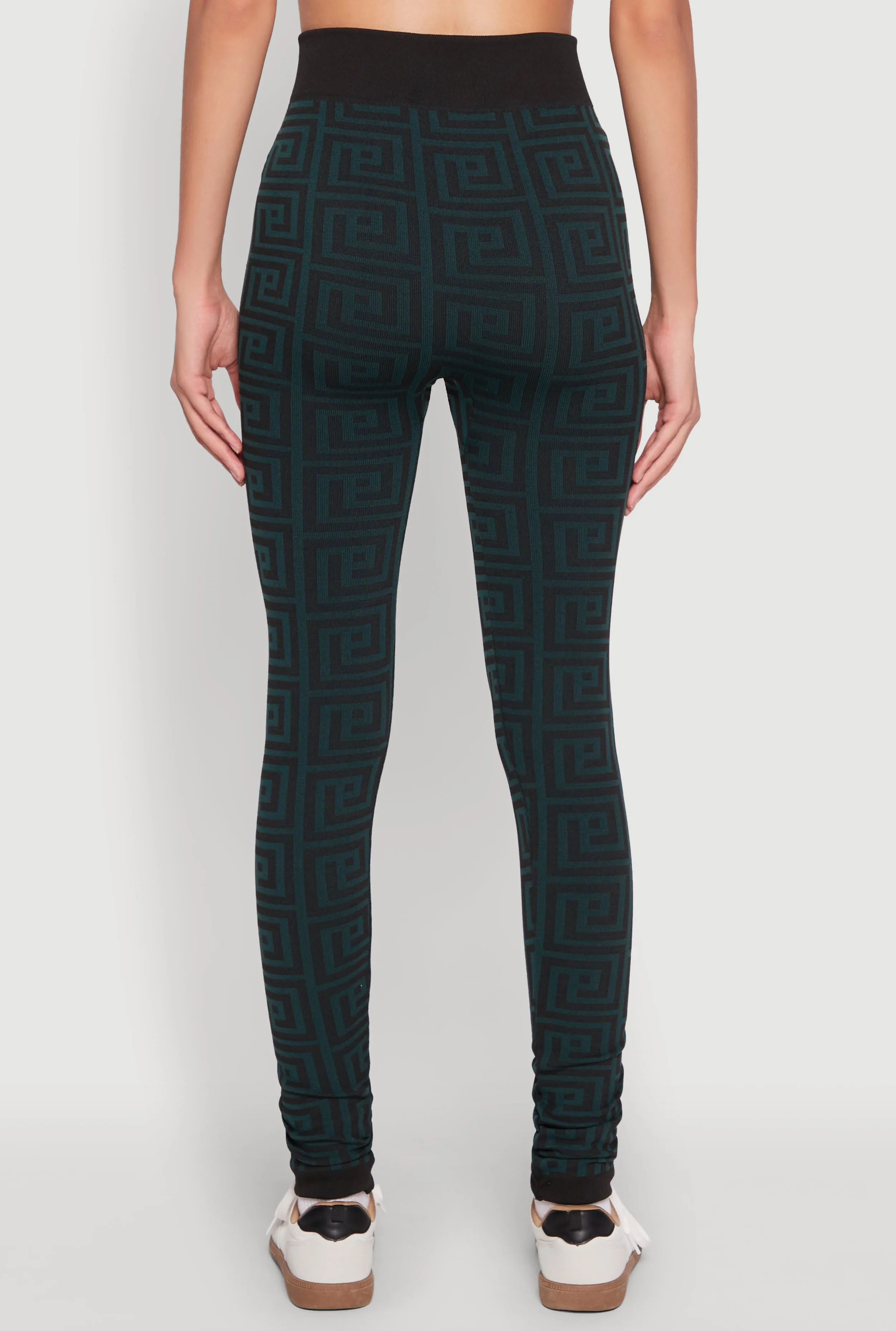 Color Block Greek Key Print Leggings sold by Rainbow product image thumbnail 5