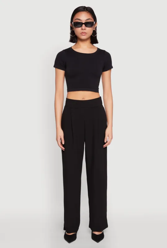 Seamless Short Sleeve Crop Top sold by Rainbow