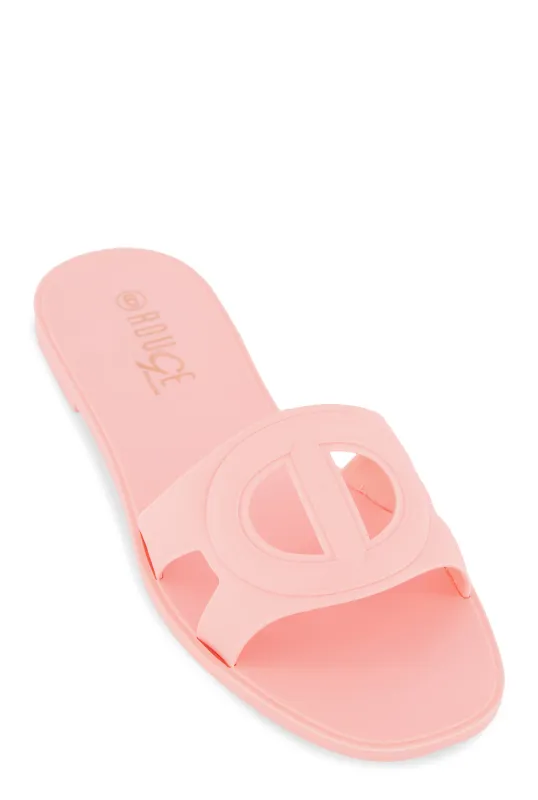 Cut Out Band Open Toe Slide Sandals sold by Rainbow
