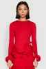 Long Sleeve Wired Ruffle Blouse sold by Rainbow