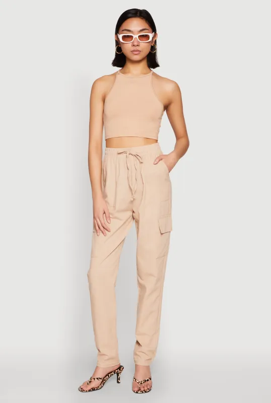 Linen Cargo Pants sold by Rainbow