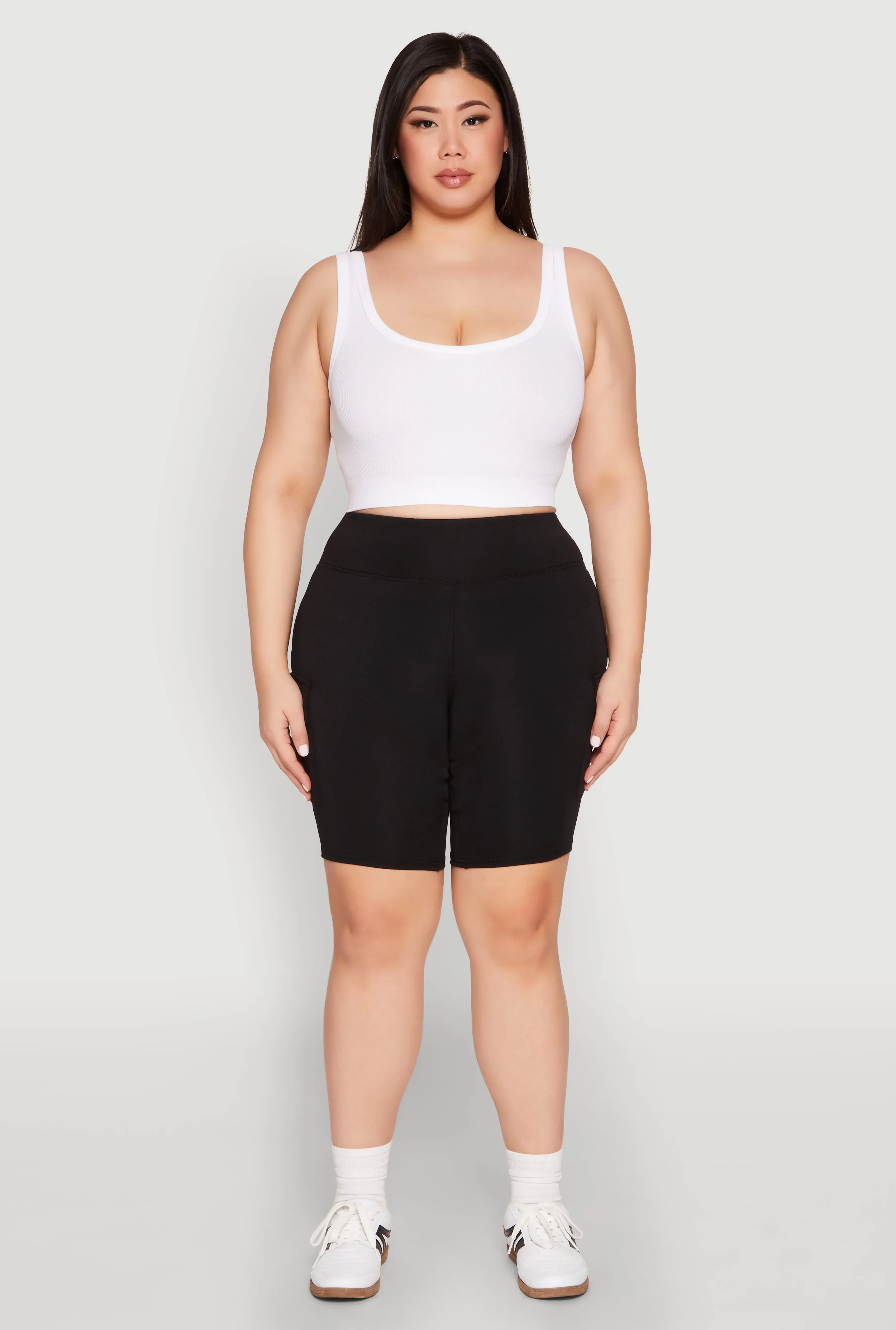 Plus Size Spandex Cargo Biker Shorts sold by Rainbow product image thumbnail 2