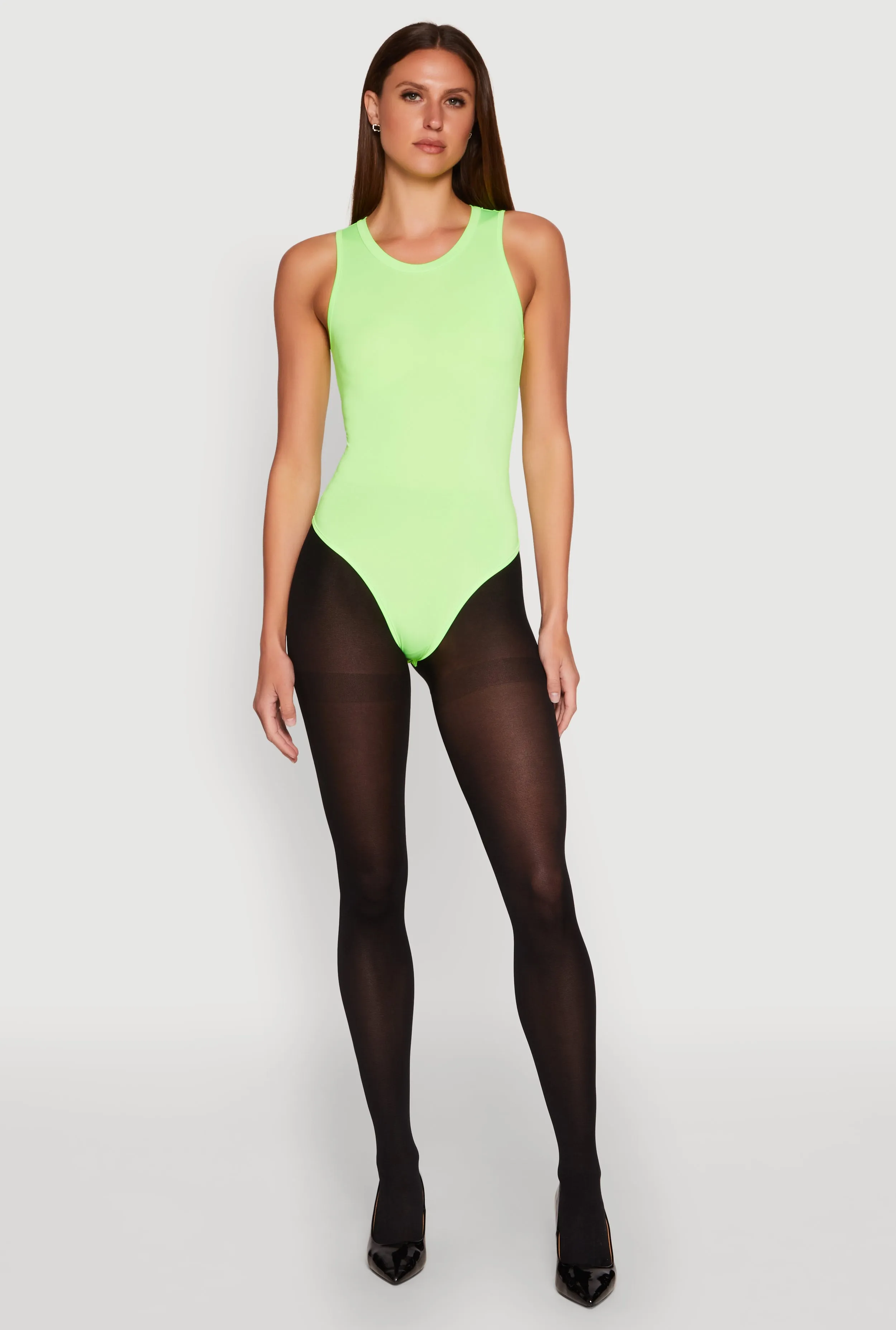 Daisy Crew Neck Tank Bodysuit sold by Rainbow product image thumbnail 3