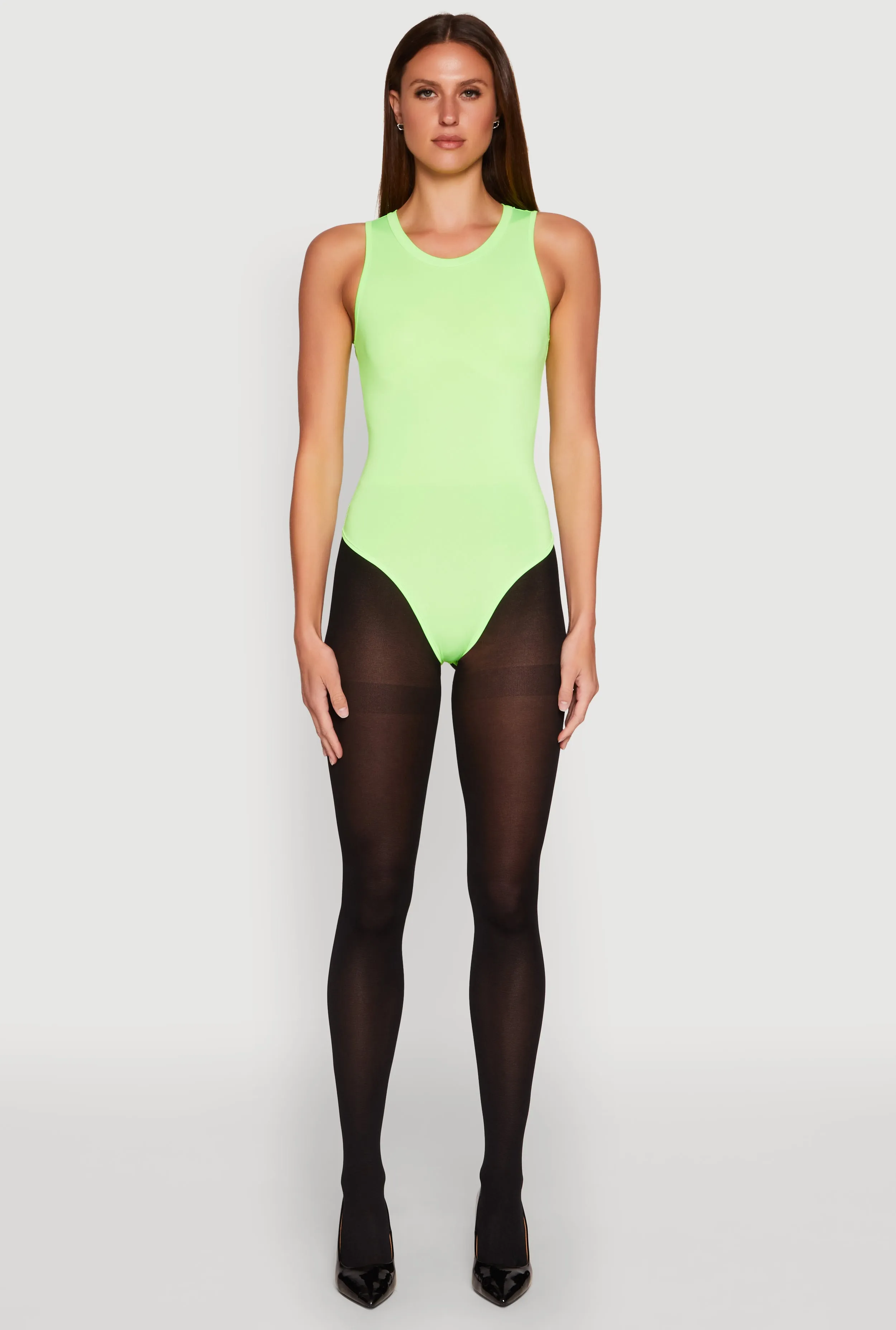 Daisy Crew Neck Tank Bodysuit sold by Rainbow