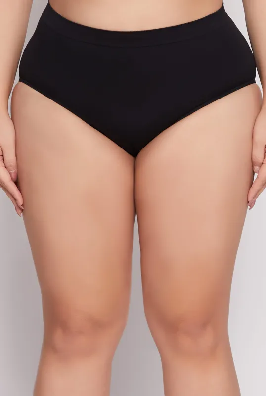 Plus Size Seamless High Waisted Bikini Panty sold by Rainbow