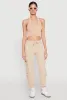 Fleece Ruched Hem Cargo Sweatpants sold by Rainbow