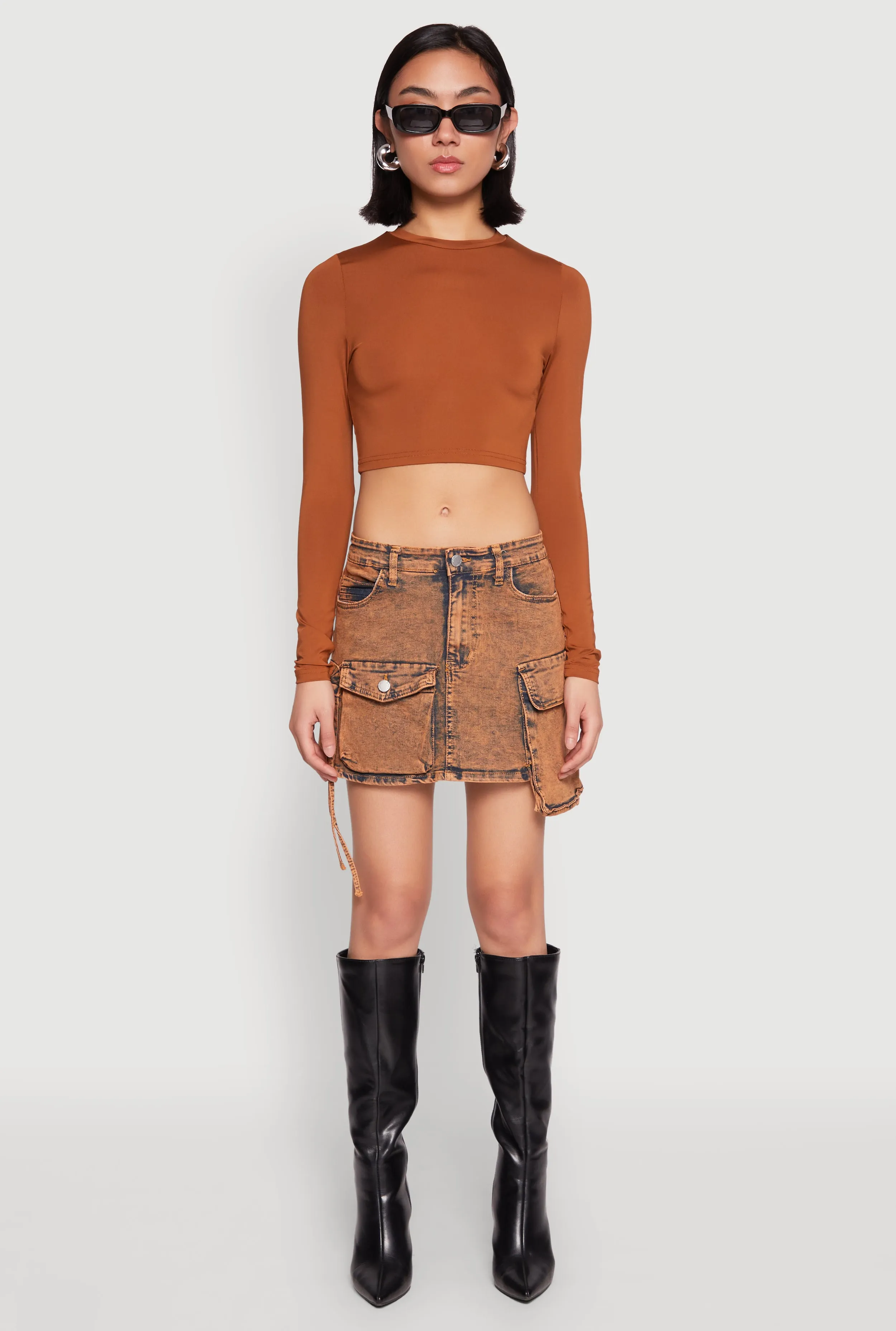 Daisy Mineral Wash Cargo Denim Skirt sold by Rainbow product image thumbnail 2