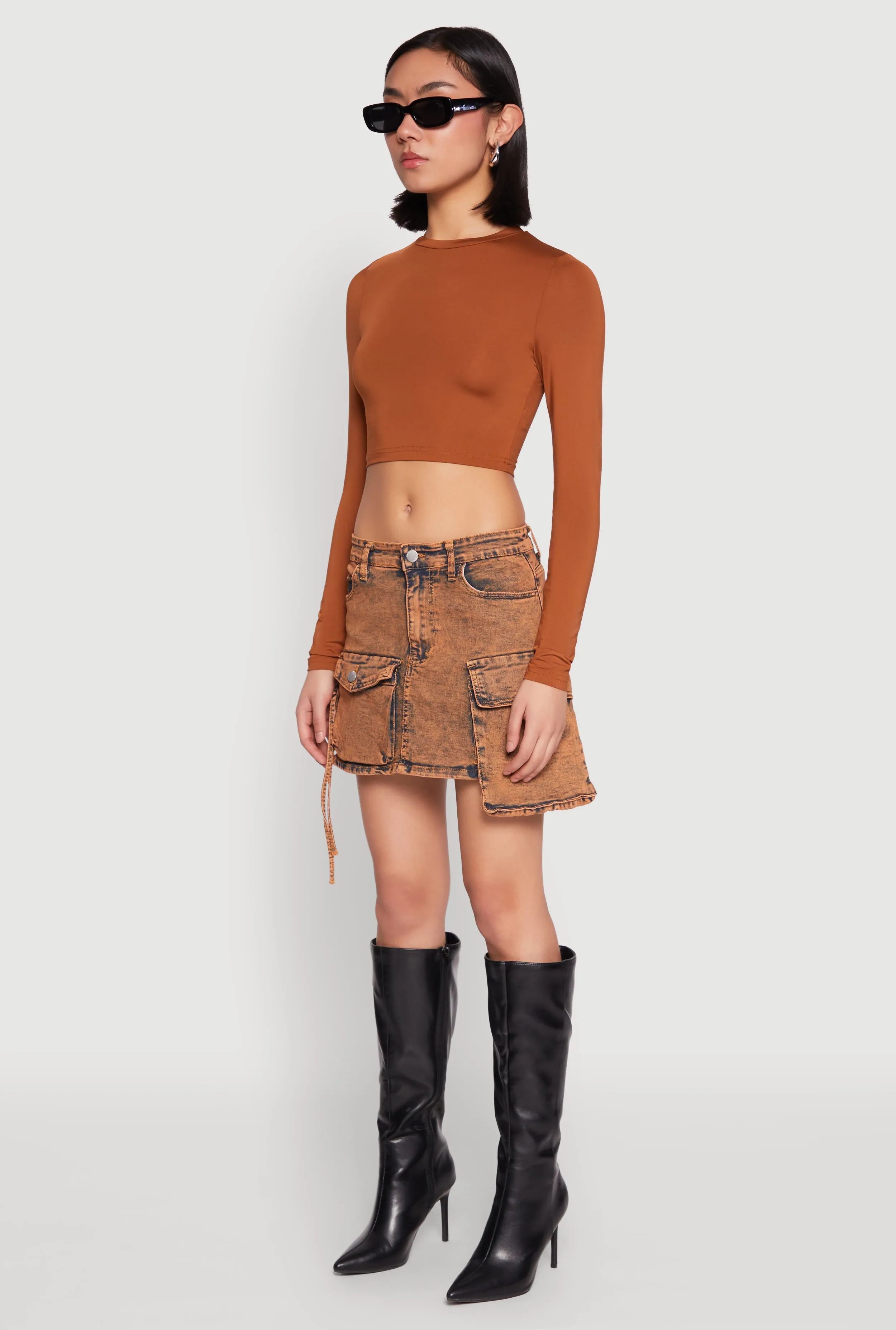 Daisy Mineral Wash Cargo Denim Skirt sold by Rainbow product image thumbnail 3