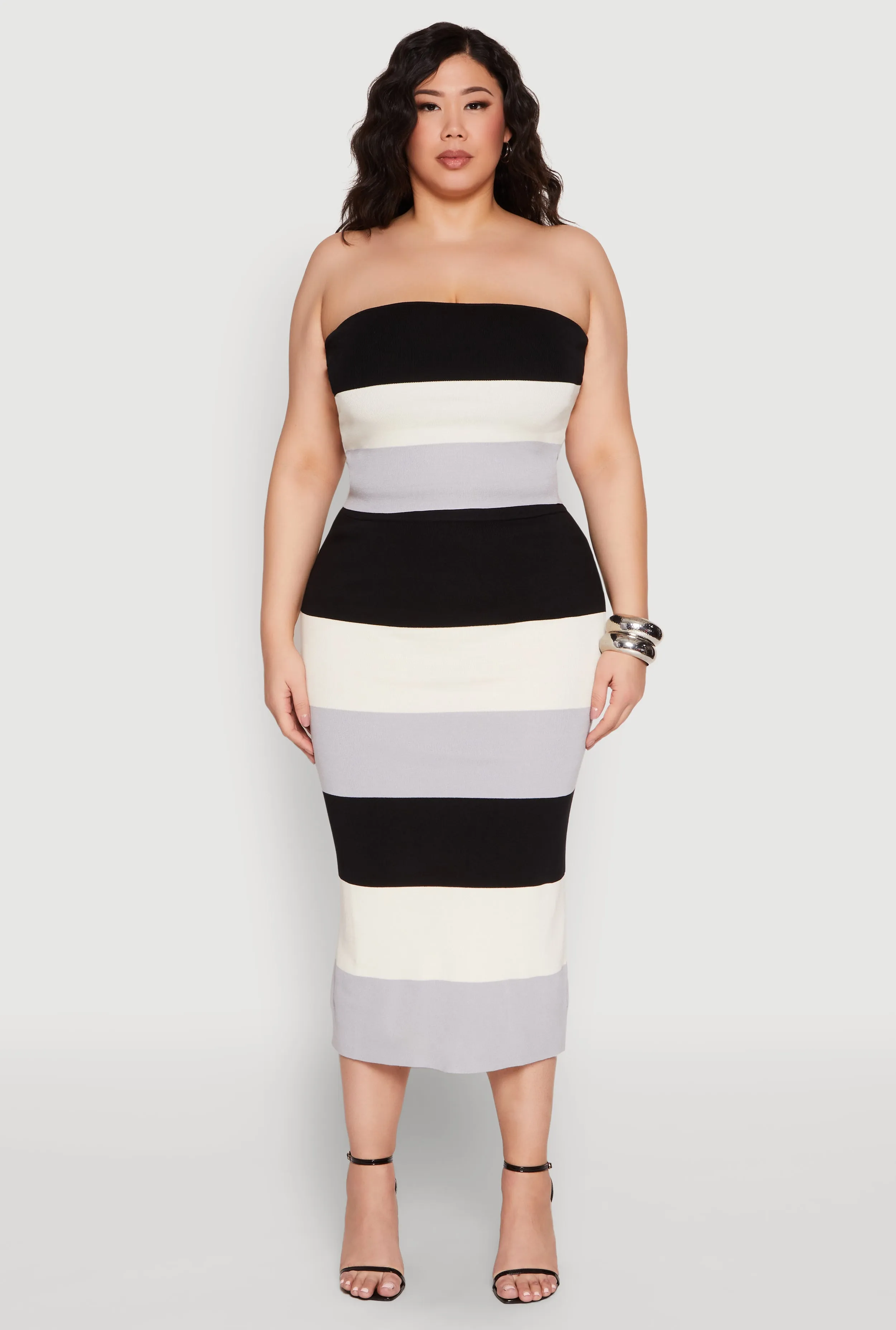 Plus Size Striped Tube Top sold by Rainbow product image thumbnail 2