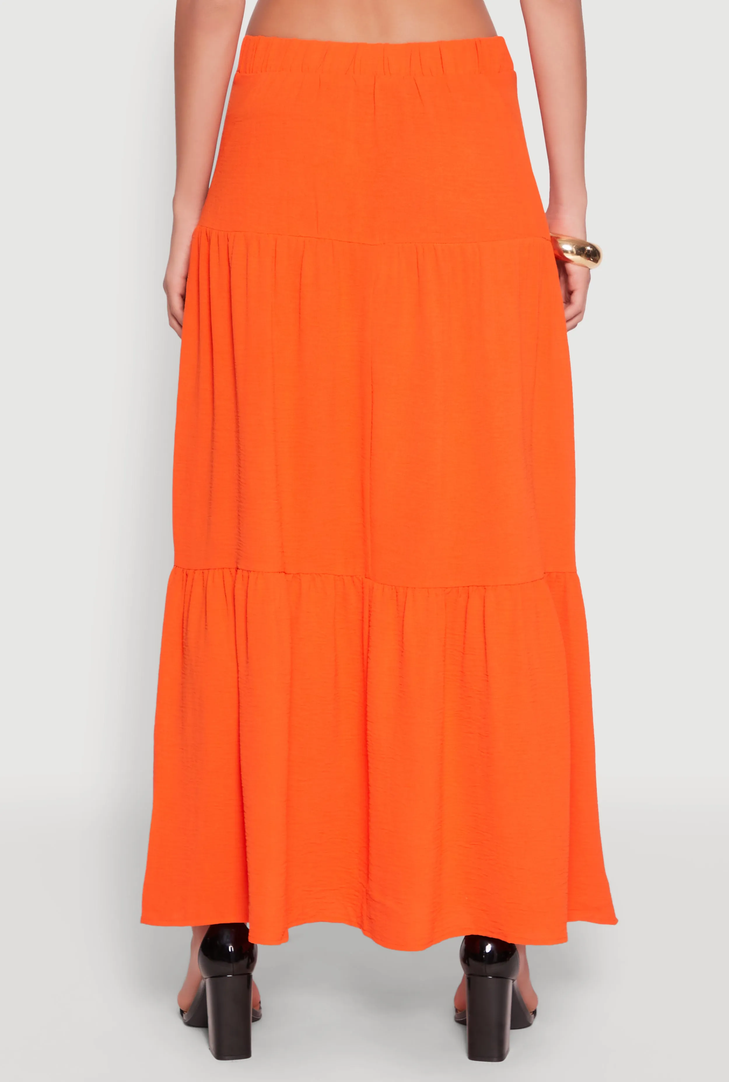 Airy Tiered Maxi Skirt sold by Rainbow product image thumbnail 5