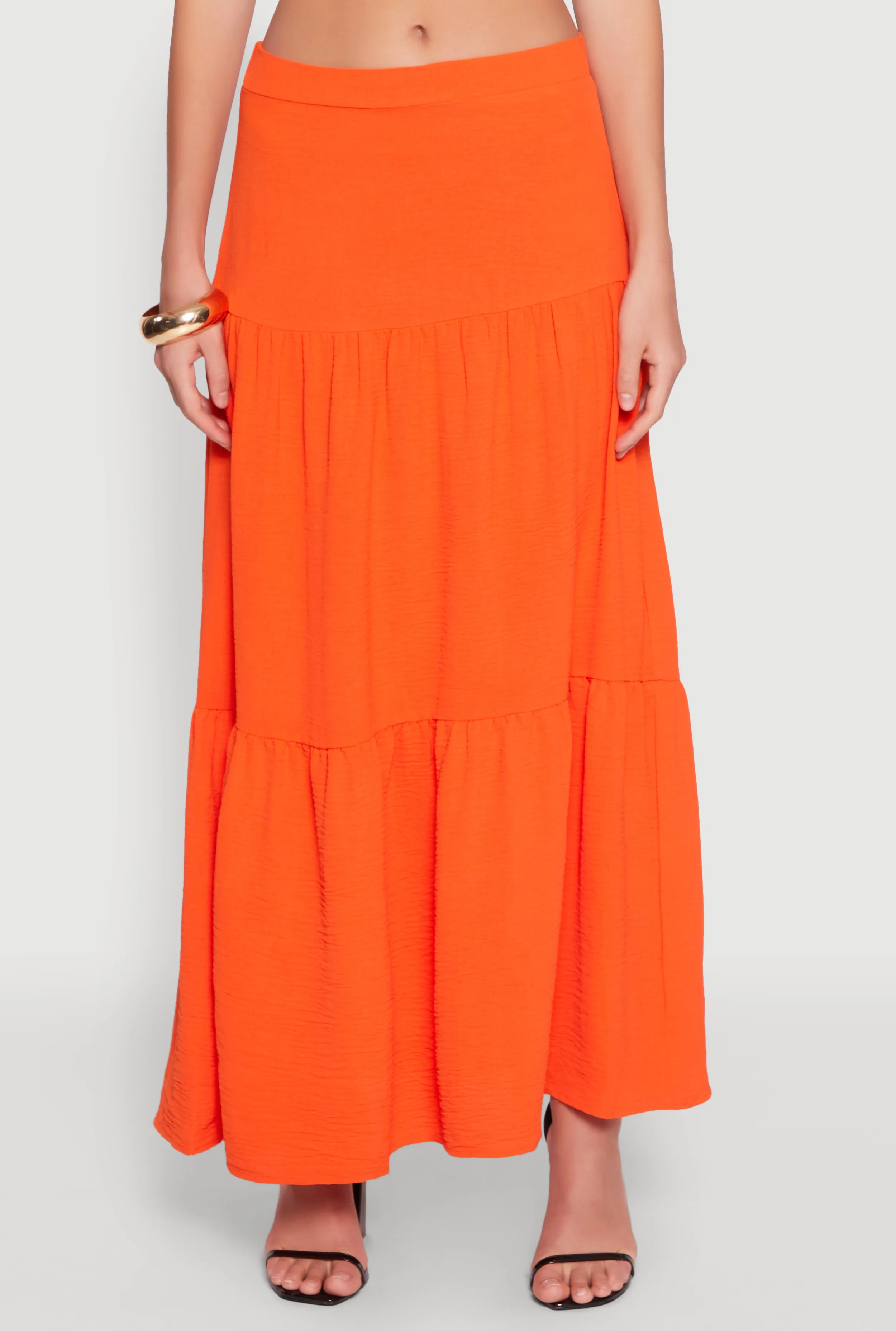 Airy Tiered Maxi Skirt sold by Rainbow product image thumbnail 3