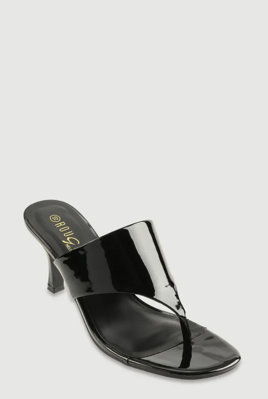 Spool Heel Thong Slide Sandals sold by Rainbow