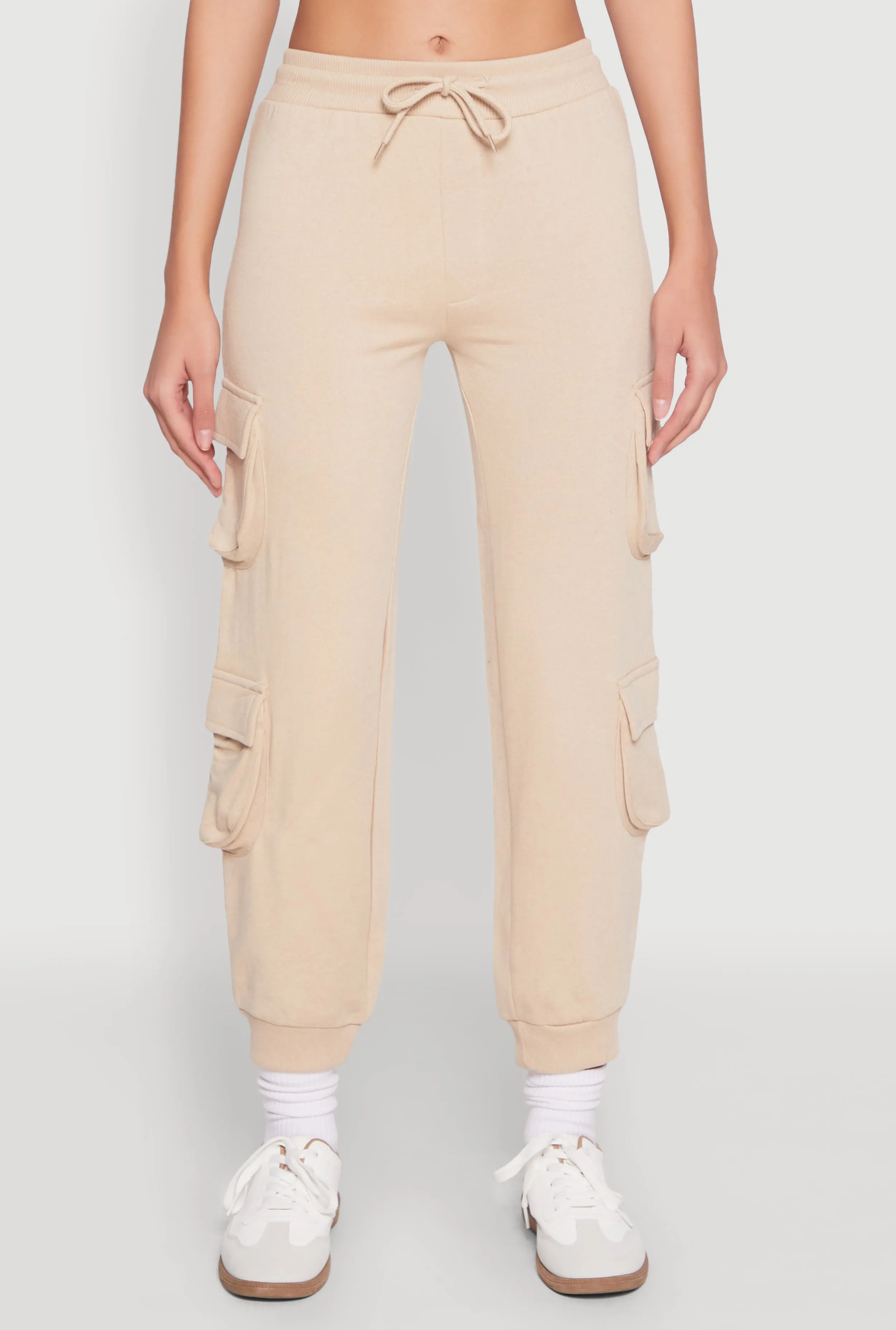 Fleece Lined Cargo Drawstring Joggers sold by Rainbow product image thumbnail 5