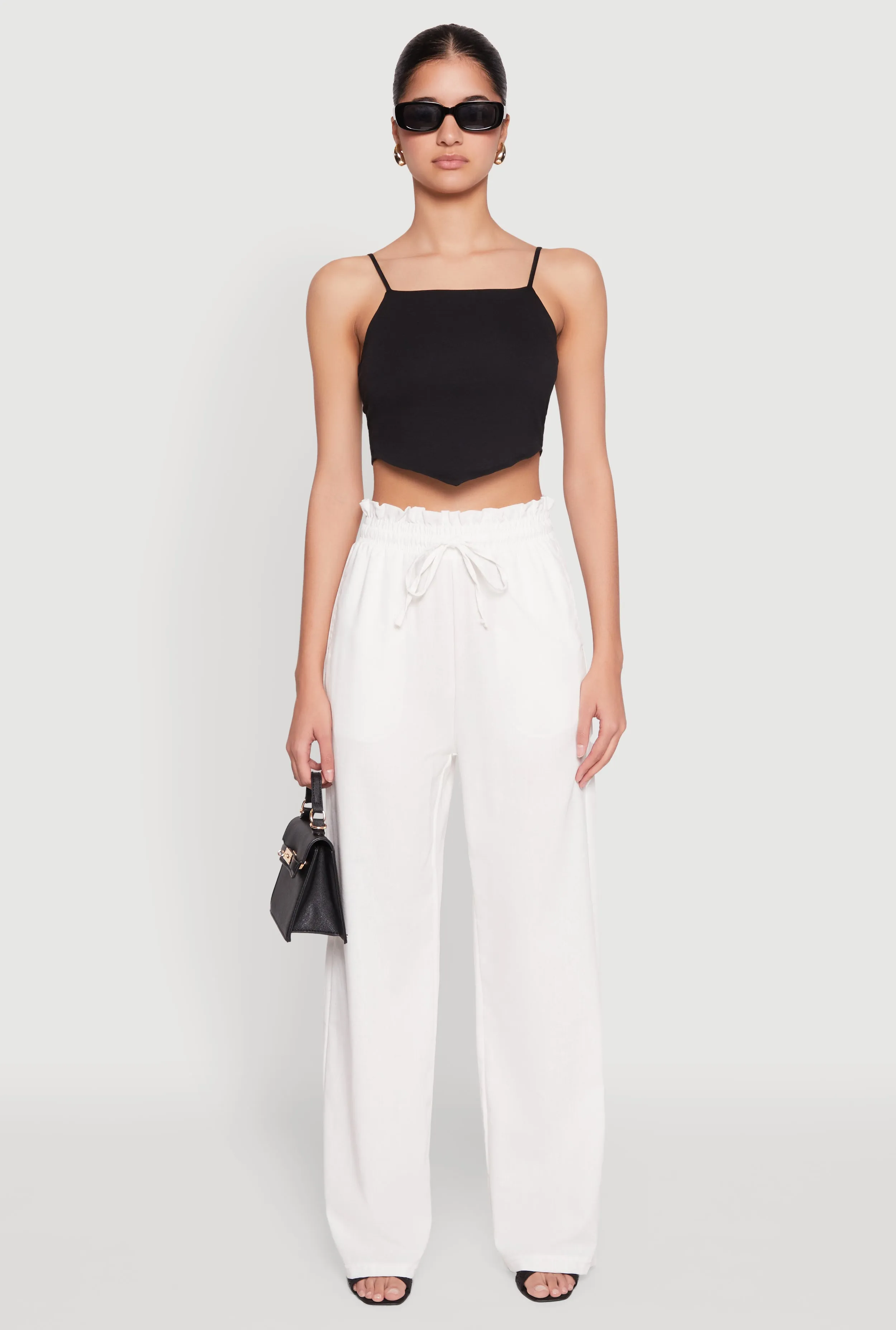 Drawstring Linen Wide Leg Pants sold by Rainbow product image thumbnail 2