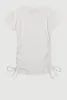 Girls Rhinestone Fringe Star Ruched Top sold by Rainbow