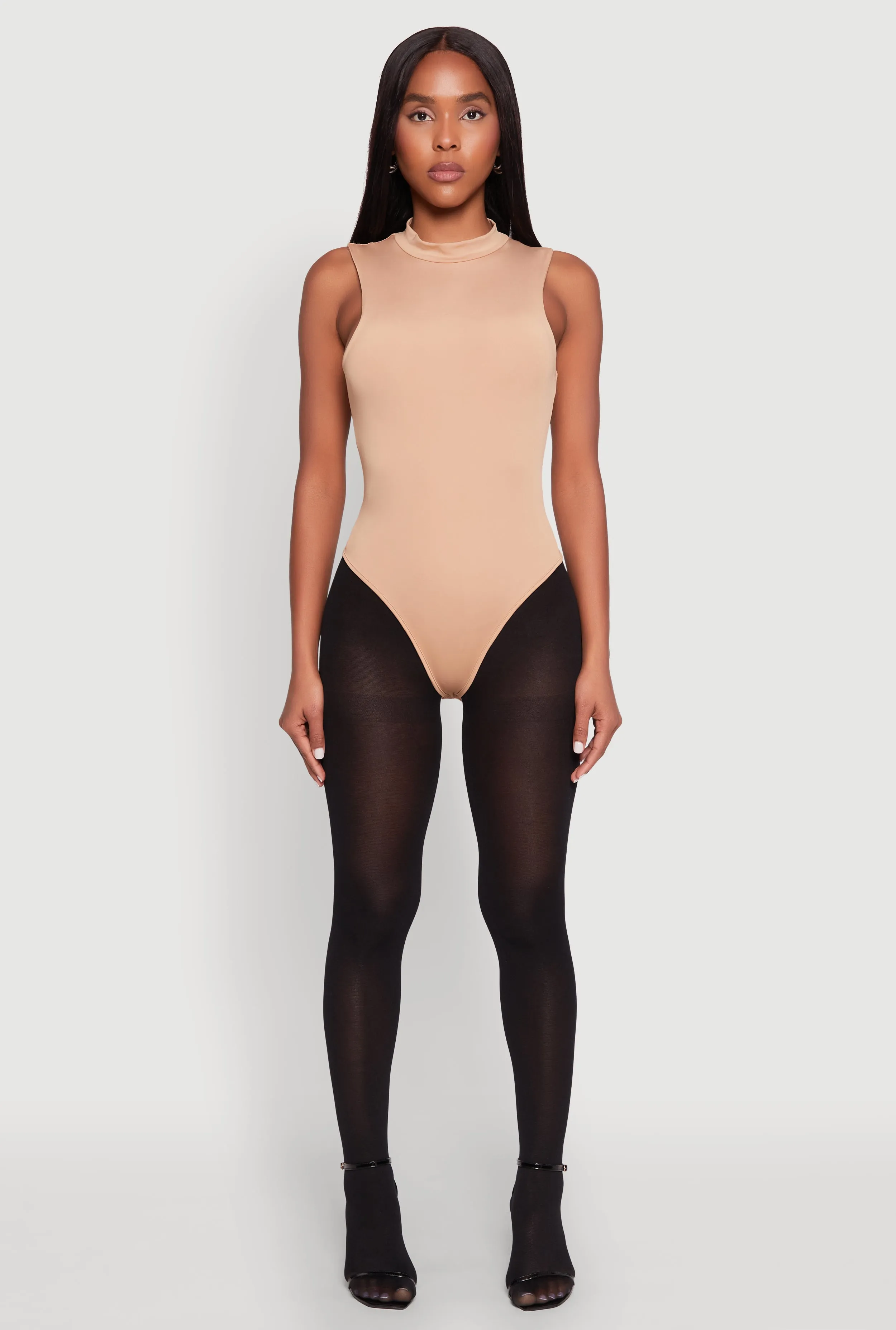 Daisy Mock Neck Tank Bodysuit sold by Rainbow product image thumbnail 3