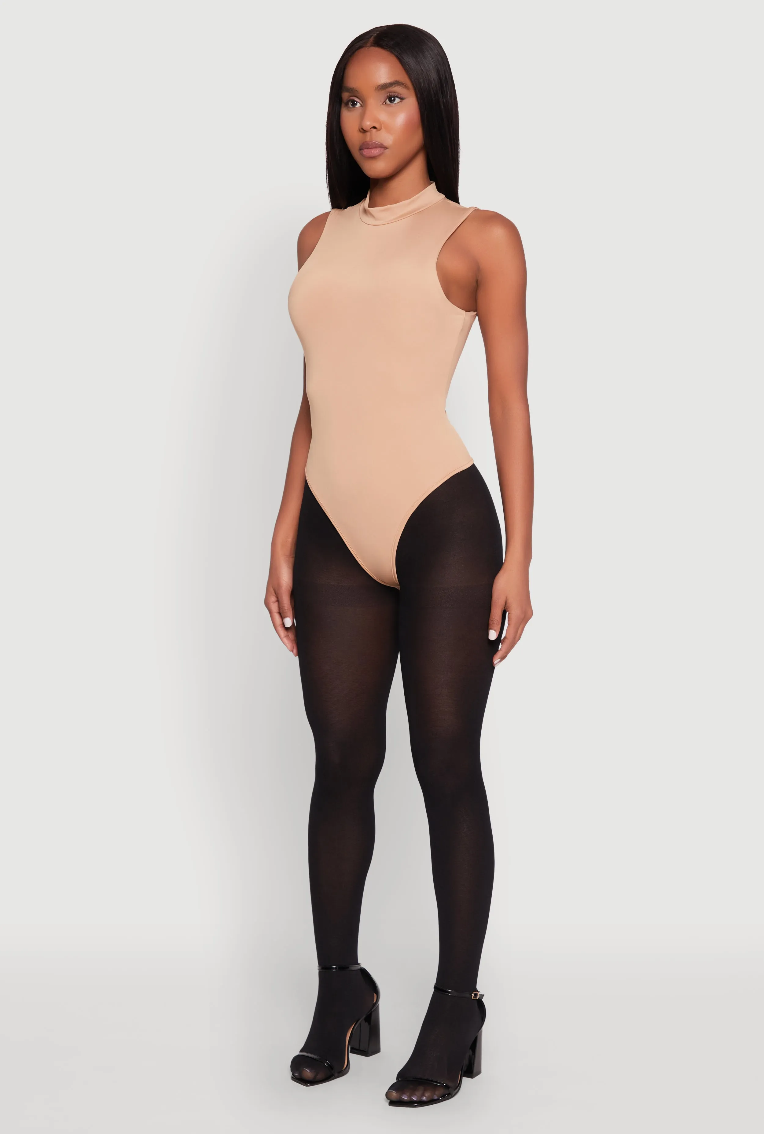 Daisy Mock Neck Tank Bodysuit sold by Rainbow product image thumbnail 5