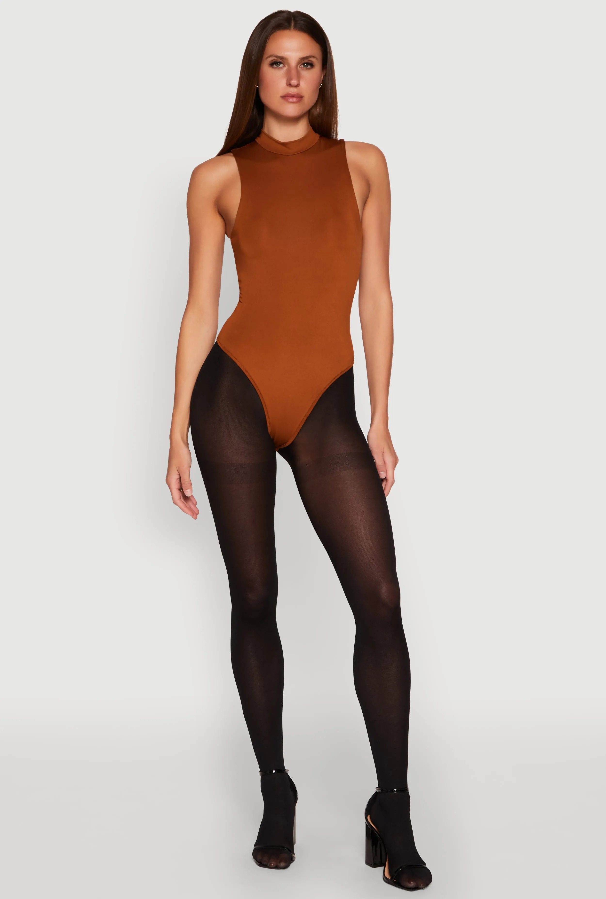 Daisy Mock Neck Tank Bodysuit sold by Rainbow product image thumbnail 3