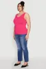 Plus Size Seamless Rib Knit Tank Top sold by Rainbow
