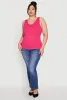 Plus Size Seamless Rib Knit Tank Top sold by Rainbow