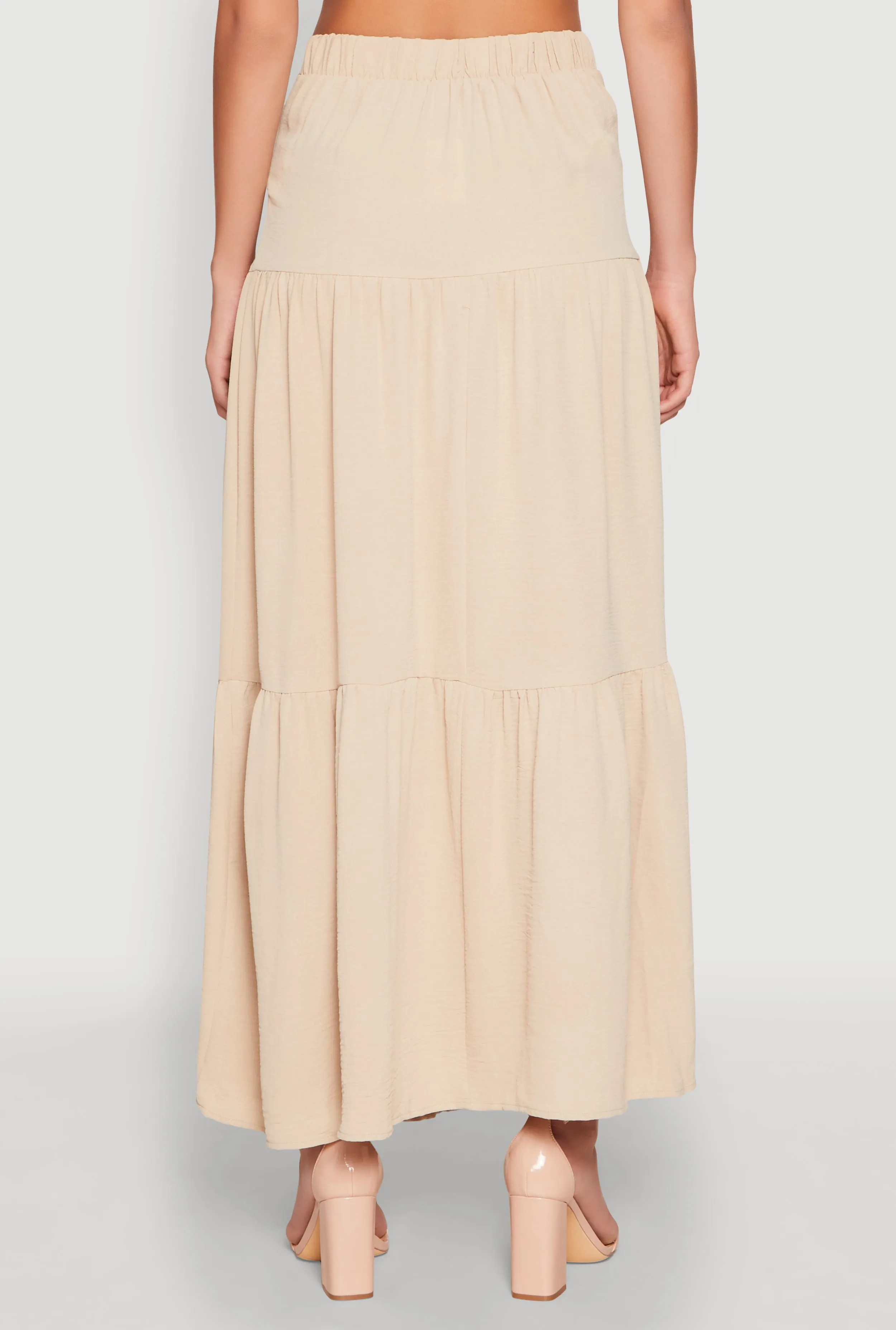 Airy Tiered Maxi Skirt sold by Rainbow product image thumbnail 5