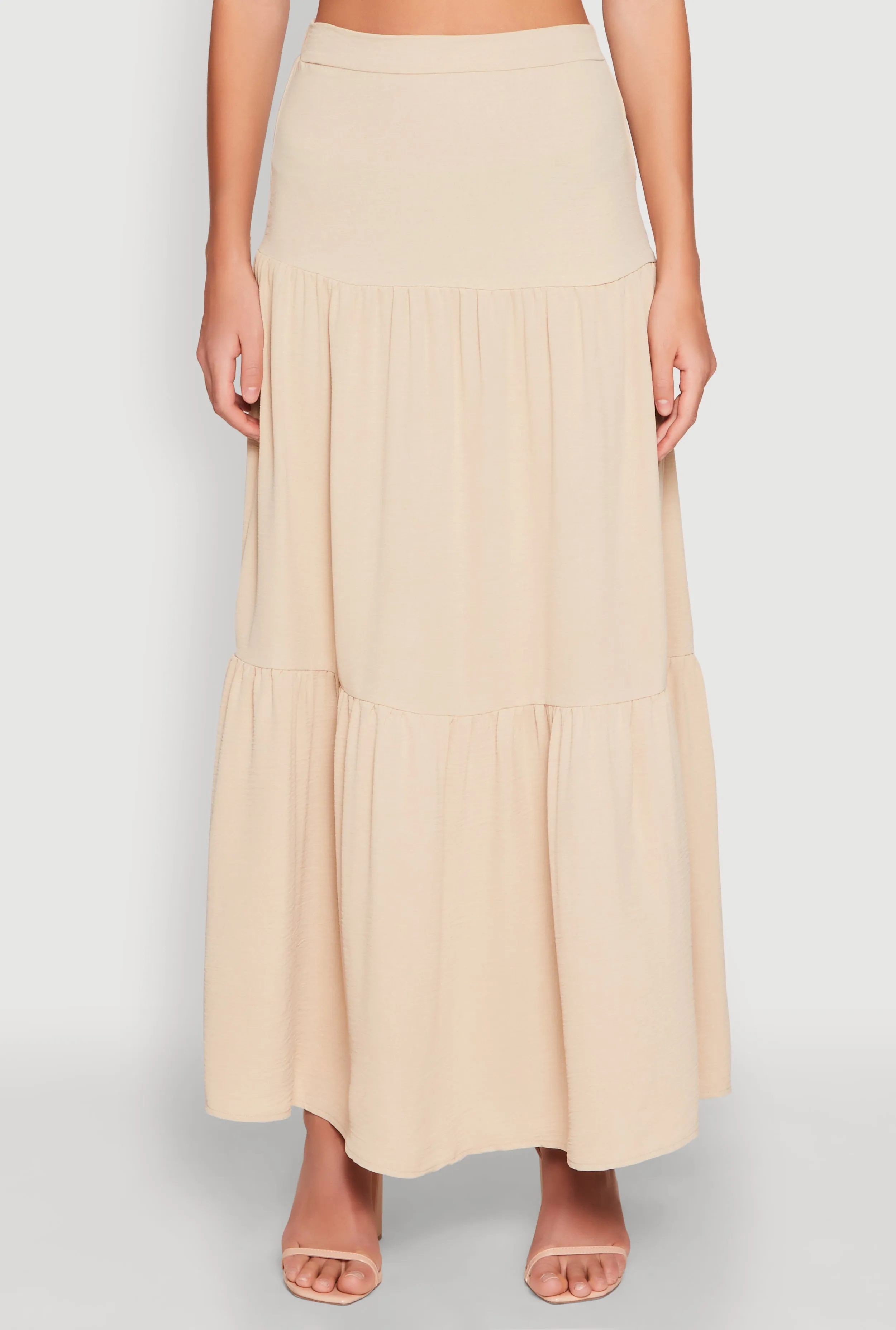 Airy Tiered Maxi Skirt sold by Rainbow product image thumbnail 3