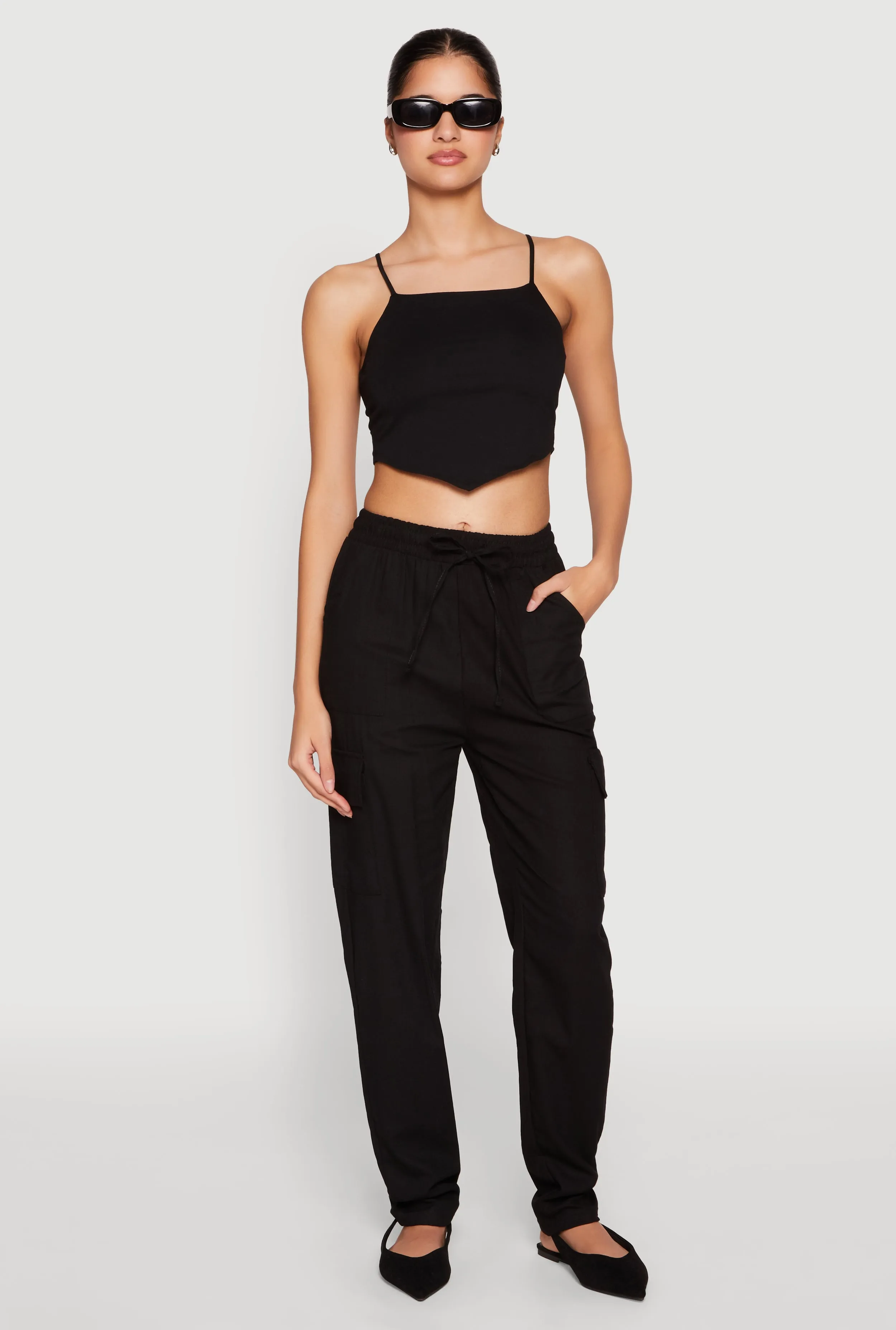 Linen Cargo Pants sold by Rainbow