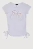 Girls 3D Fashion Queen Rhinestone Graphic Top sold by Rainbow