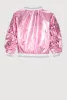 Little Girls Metallic Cargo Pocket Bomber Jacket sold by Rainbow