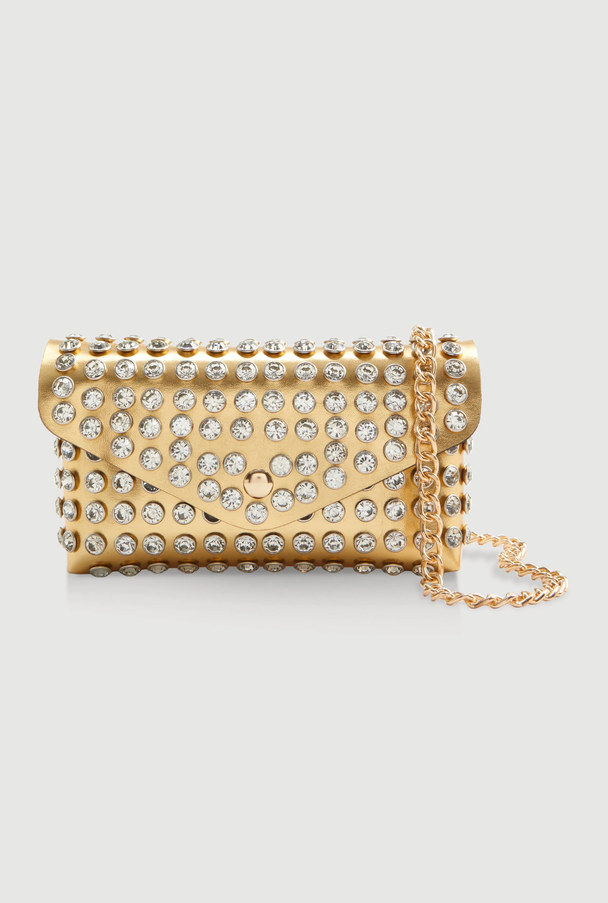 Rhinestone Studded Mini Envelope Crossbody Bag sold by Rainbow