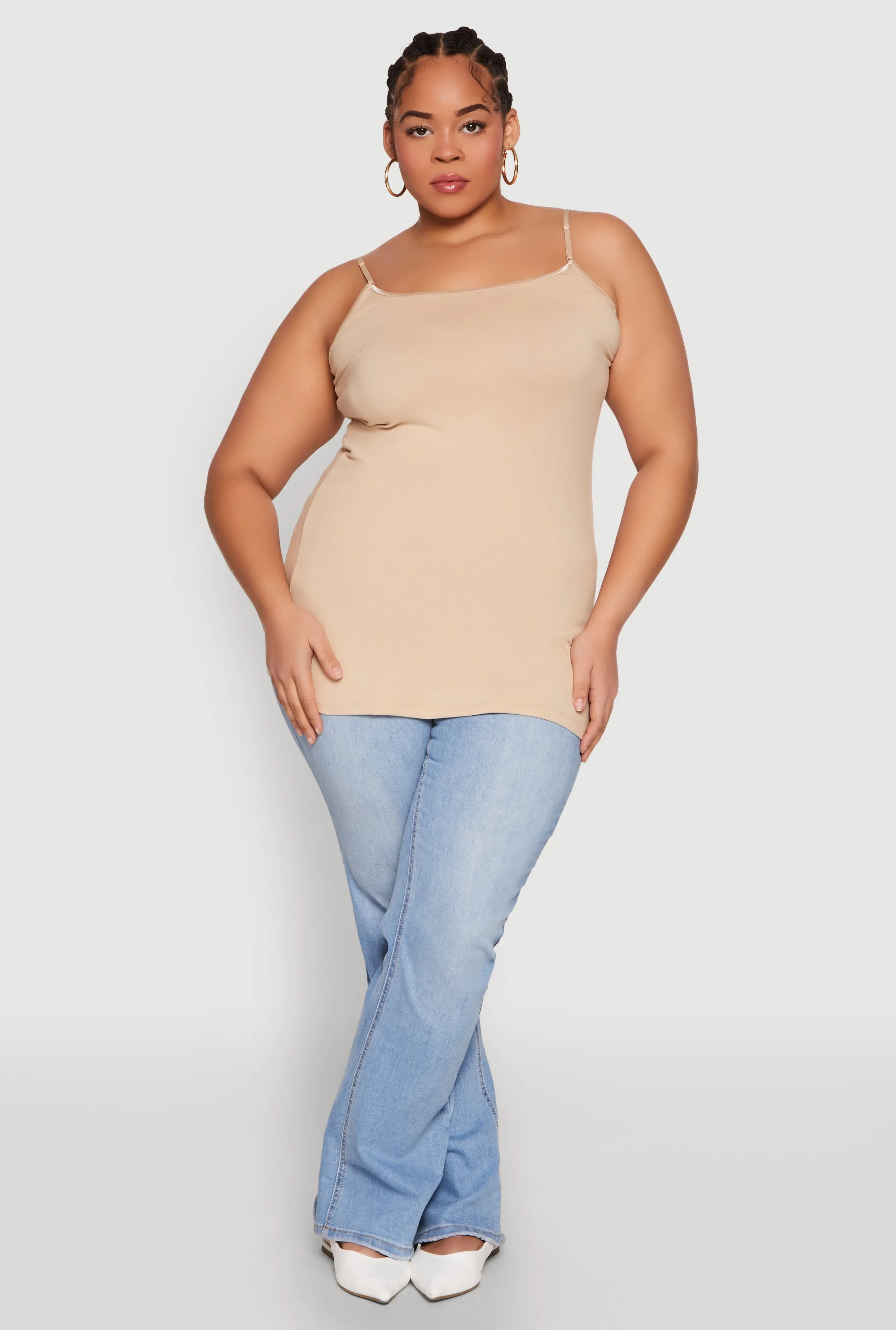 Plus Size Scoop Neck Cami sold by Rainbow product image thumbnail 3