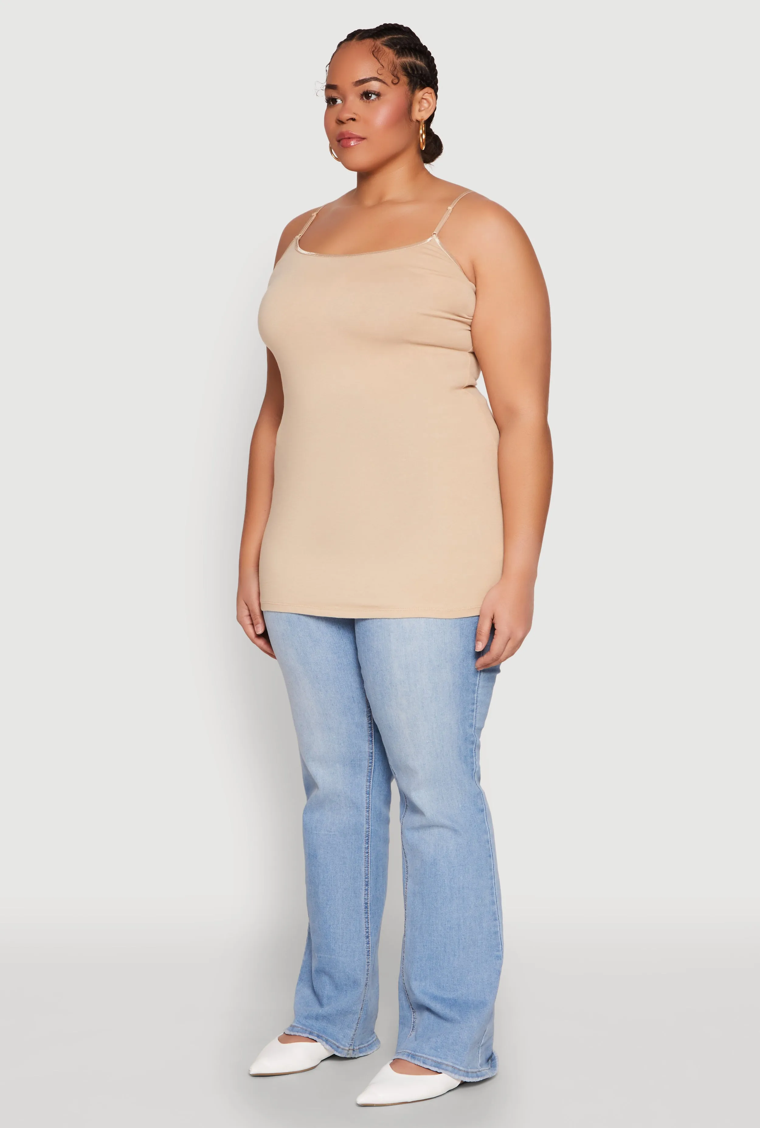 Plus Size Scoop Neck Cami sold by Rainbow product image thumbnail 5