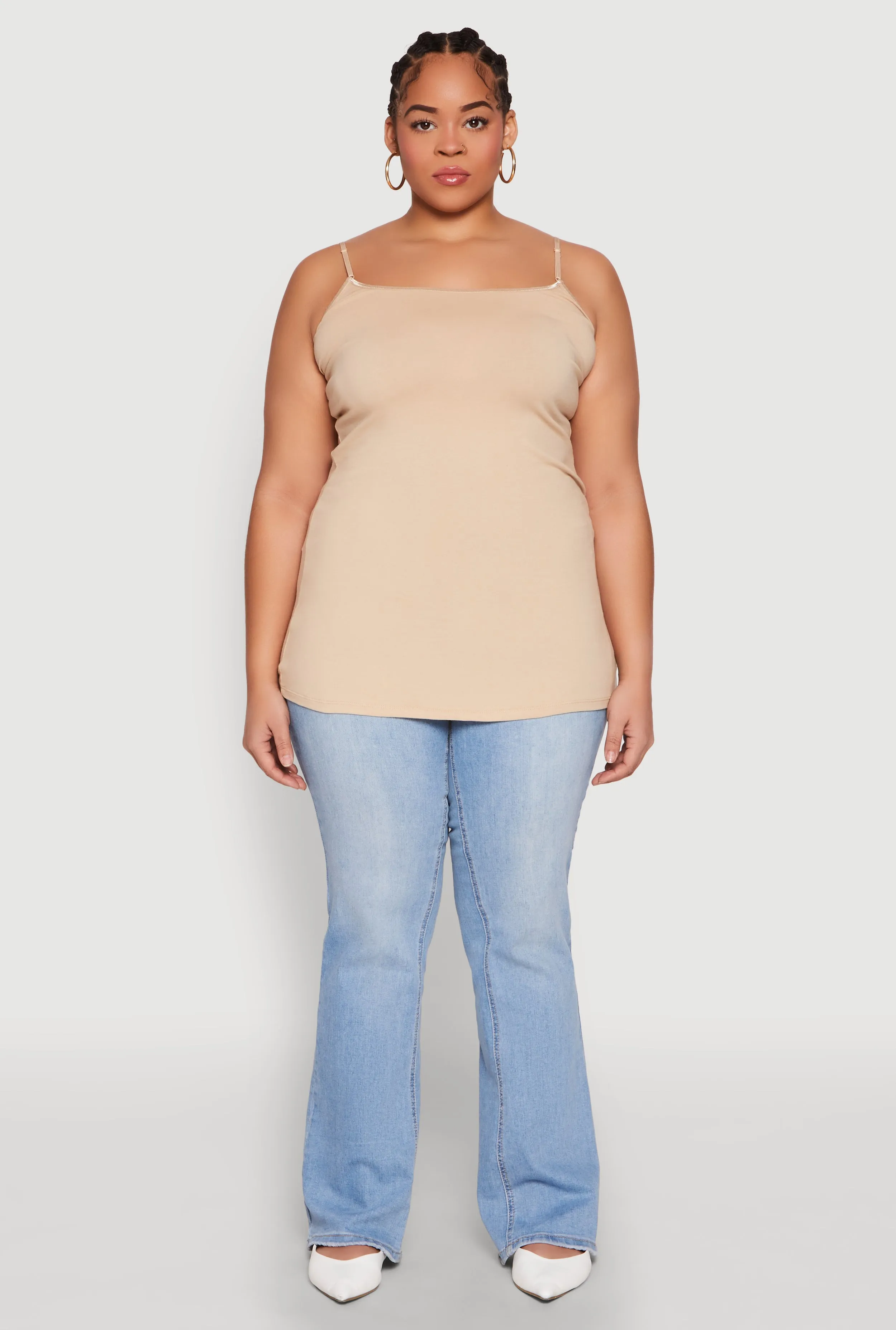 Plus Size Scoop Neck Cami sold by Rainbow