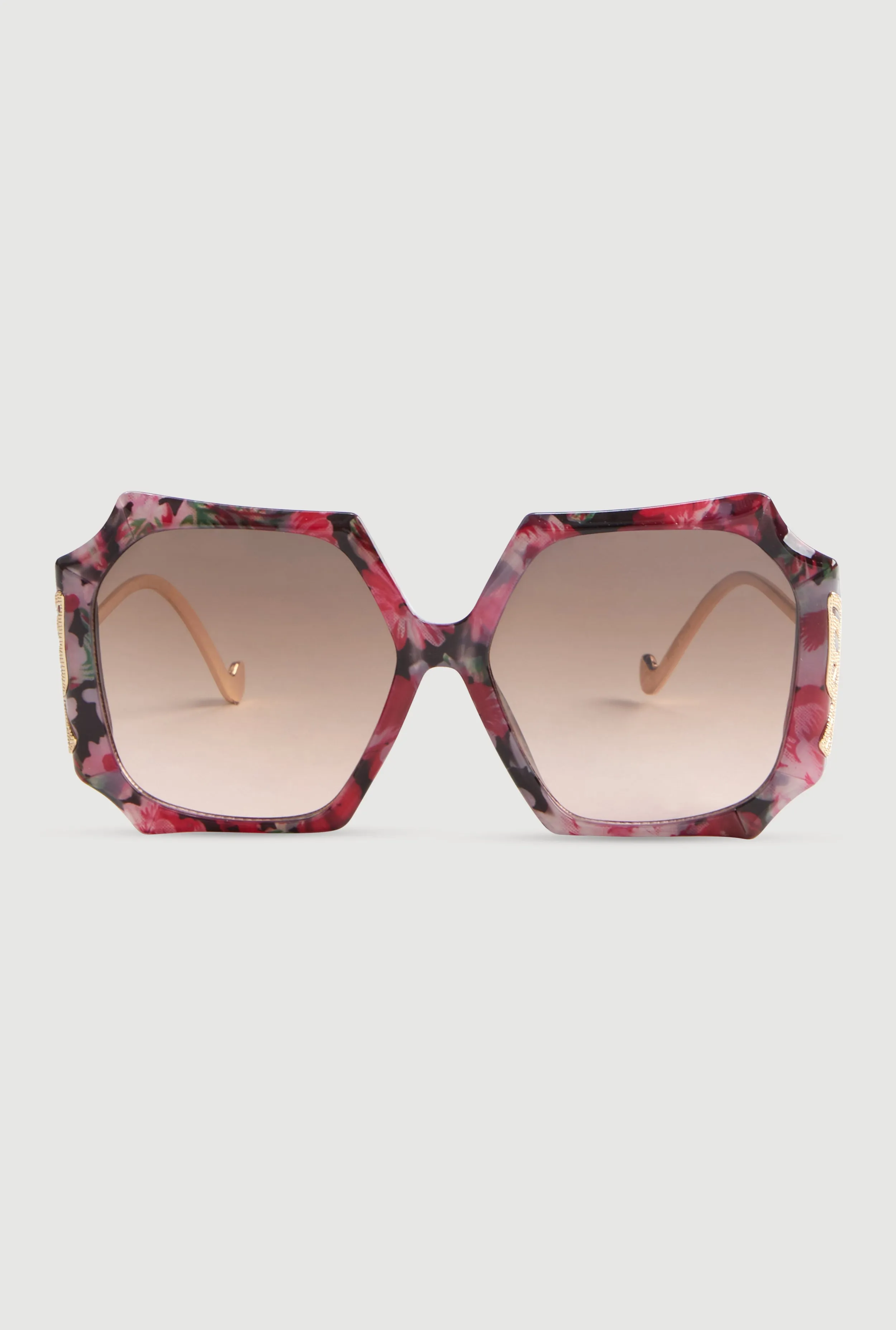 Butterfly Detail Ombre Lens Sunglasses sold by Rainbow