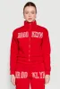 Brooklyn Zip Front Mock Neck Sweatshirt sold by Rainbow