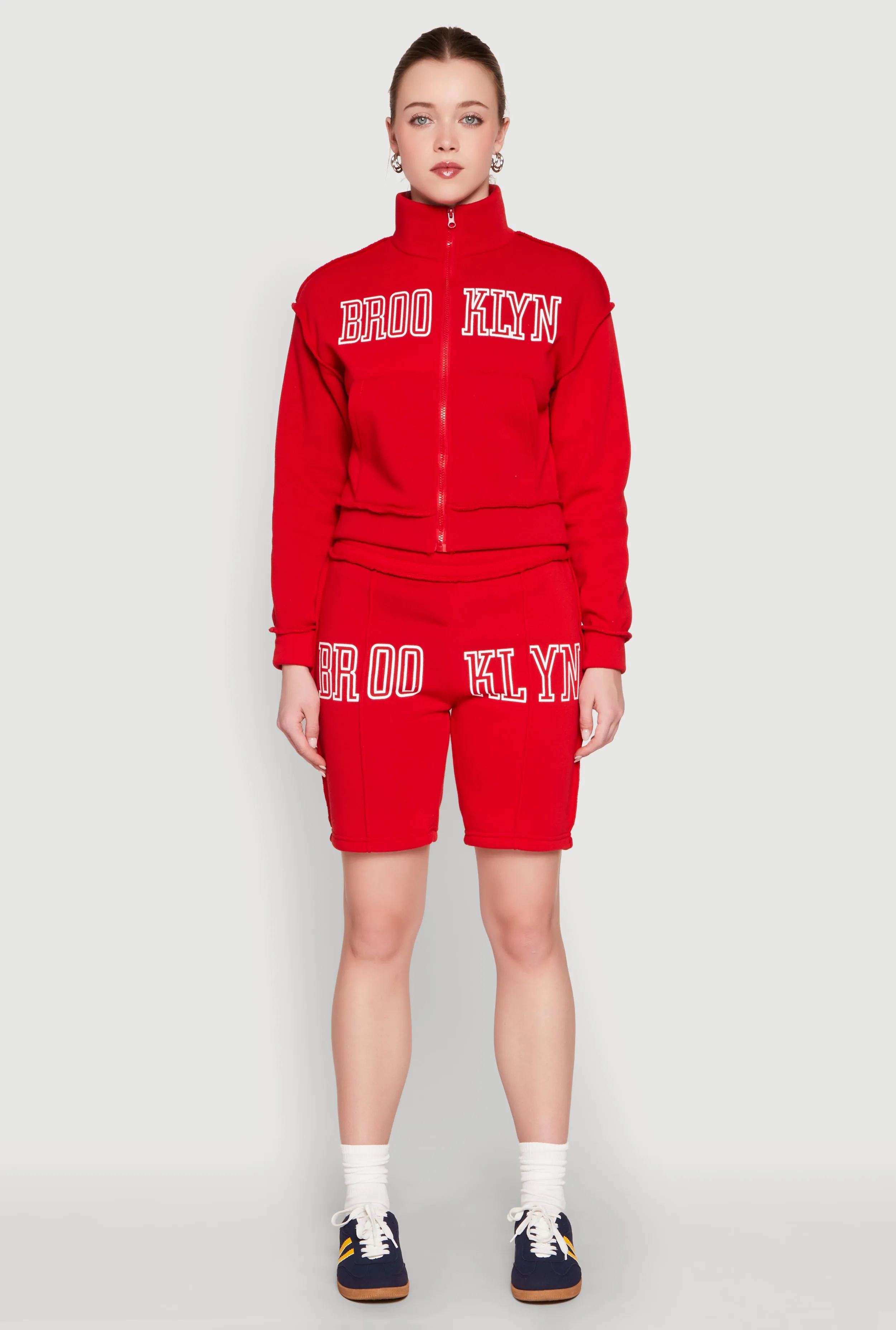 Brooklyn Zip Front Mock Neck Sweatshirt sold by Rainbow product image thumbnail 3