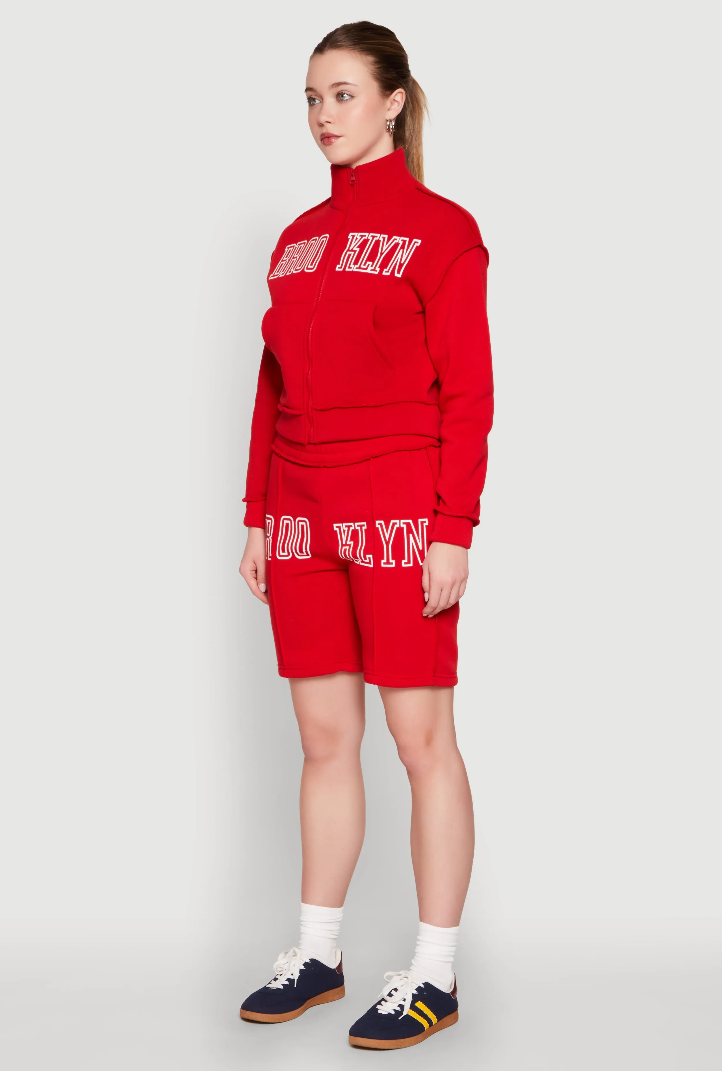 Brooklyn Zip Front Mock Neck Sweatshirt sold by Rainbow product image thumbnail 5