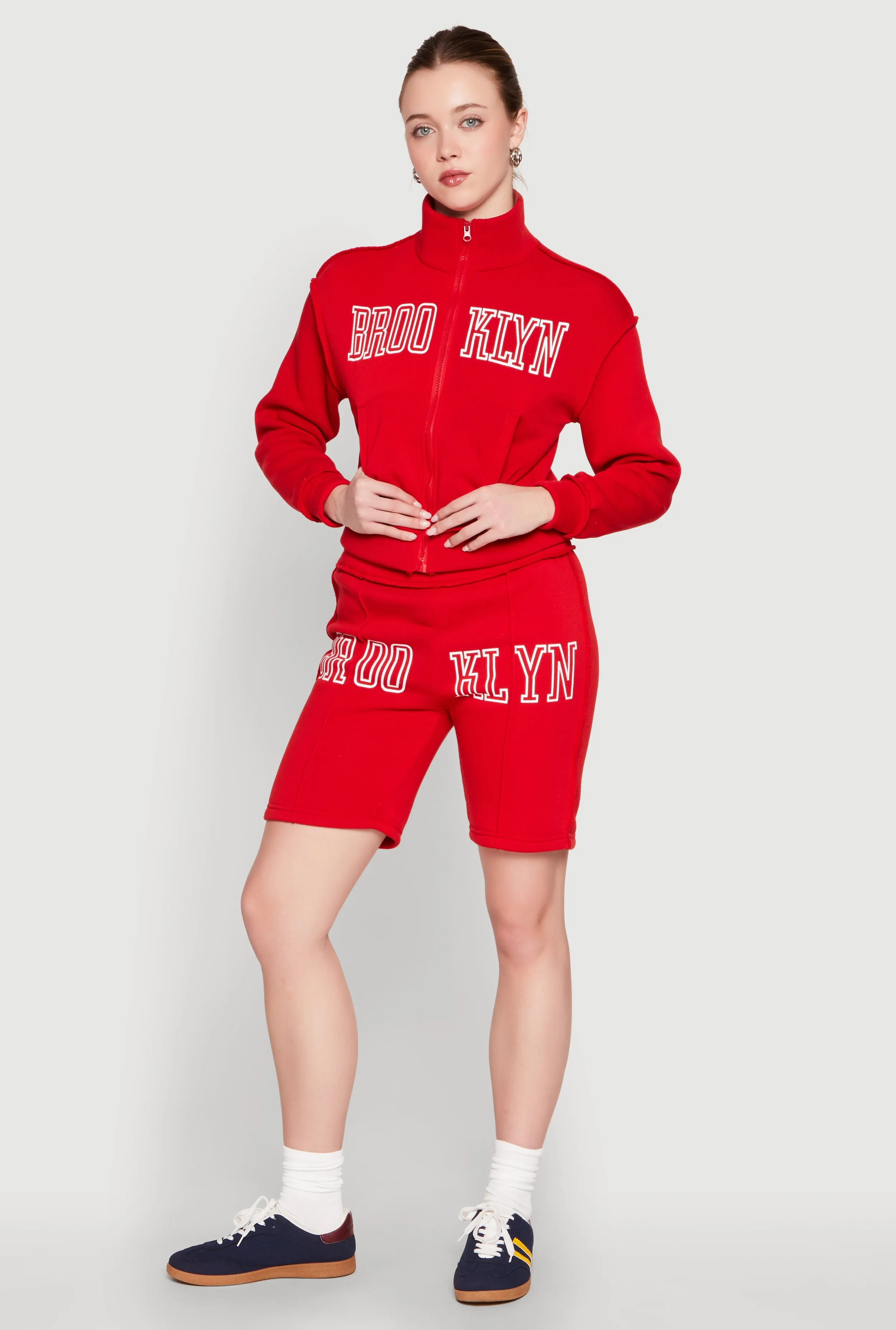 Brooklyn Zip Front Mock Neck Sweatshirt sold by Rainbow product image thumbnail 2