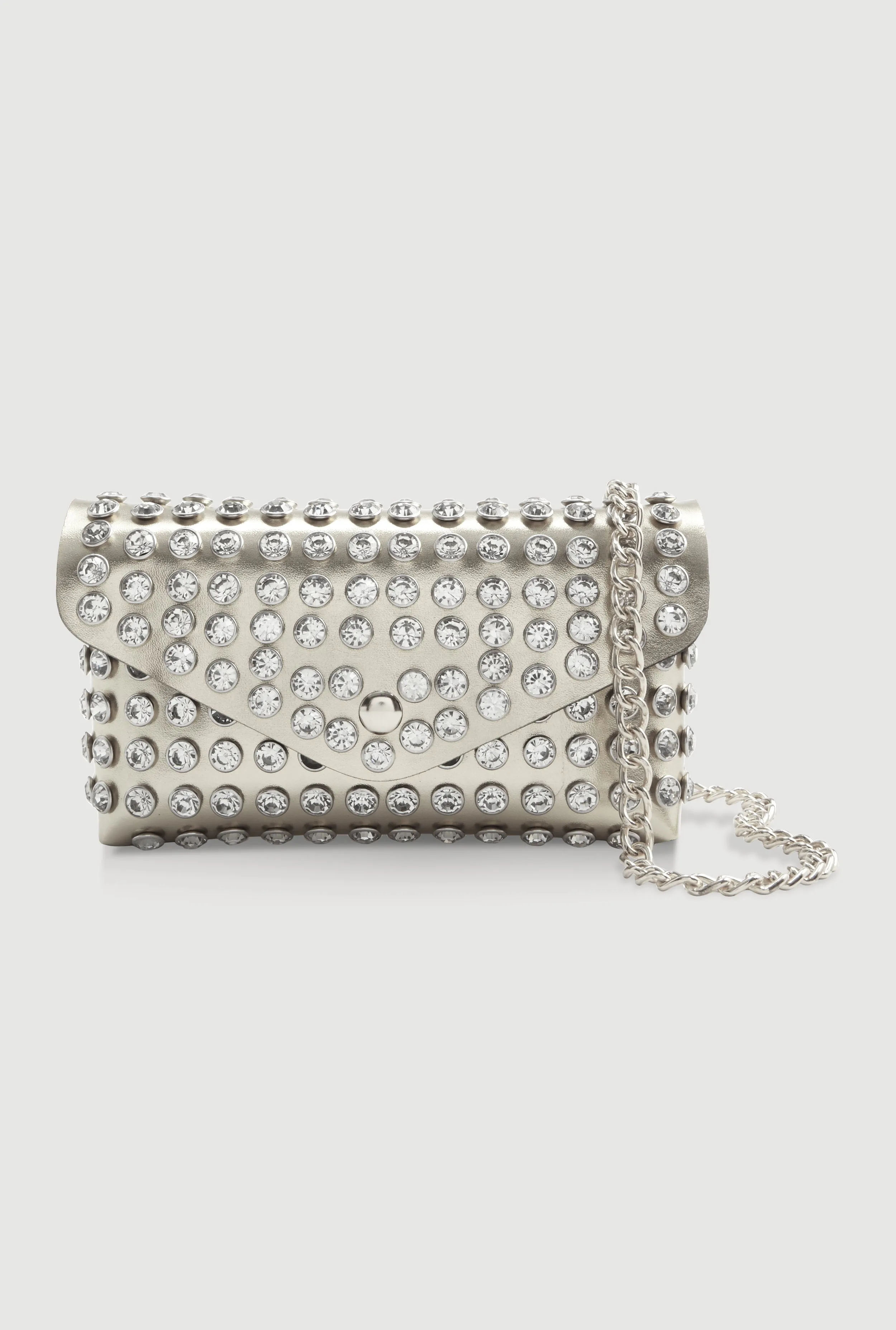 Rhinestone Studded Mini Envelope Crossbody Bag sold by Rainbow