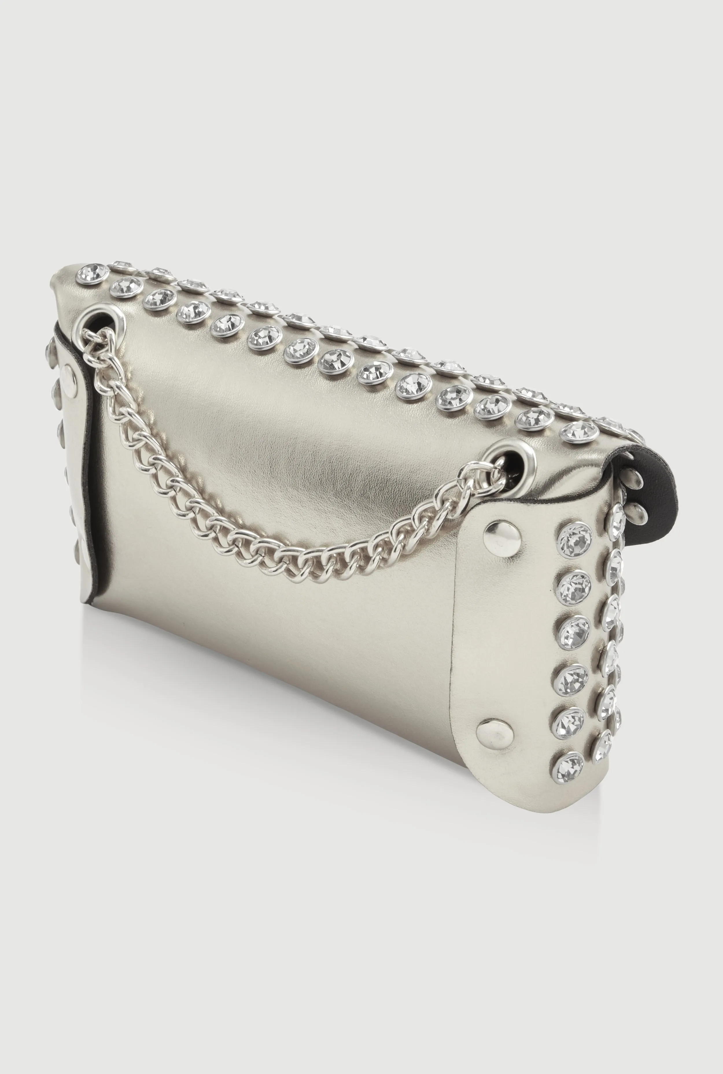 Rhinestone Studded Mini Envelope Crossbody Bag sold by Rainbow product image thumbnail 3